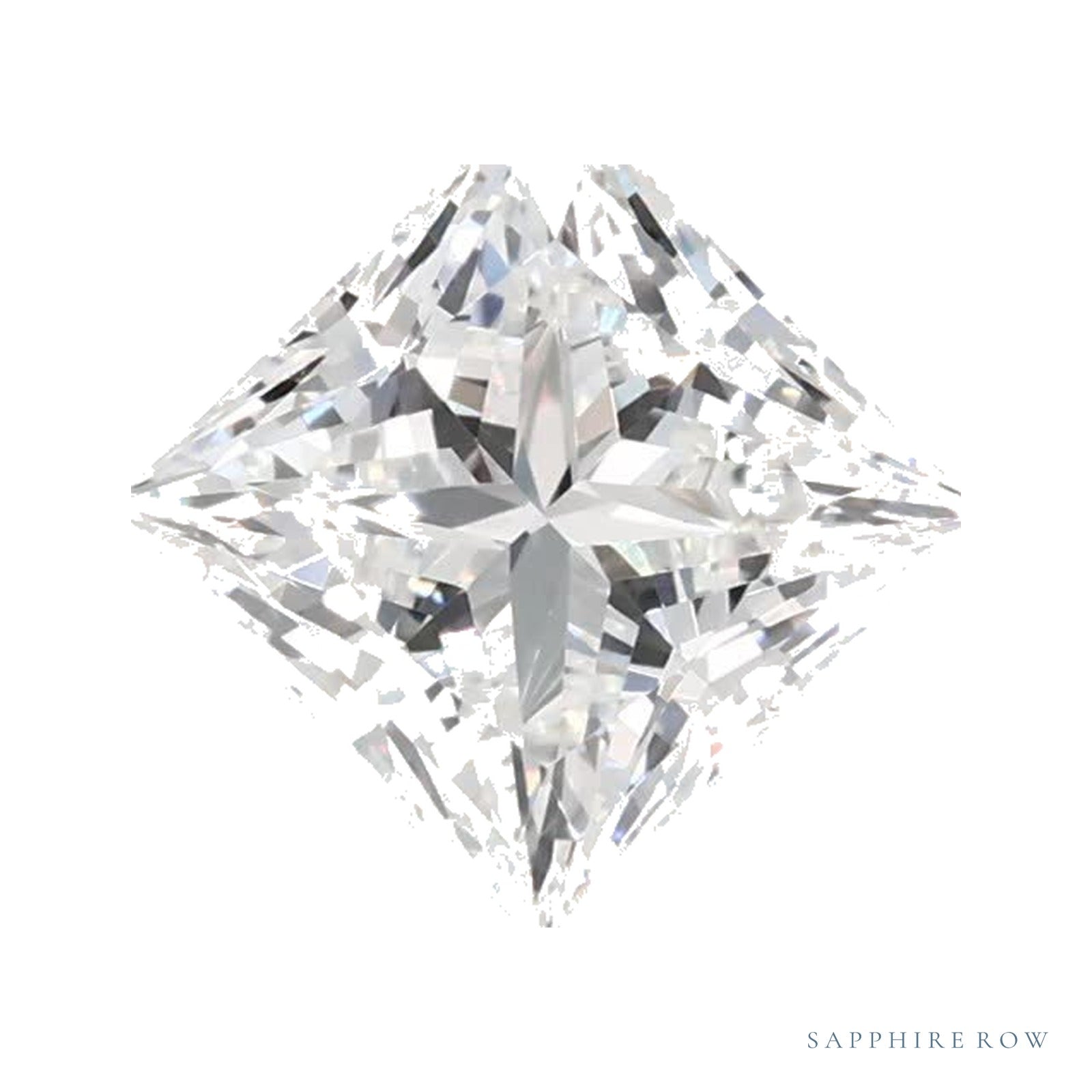 1.05 ct lab-grown diamond, square cut | Sapphire Row · cut4