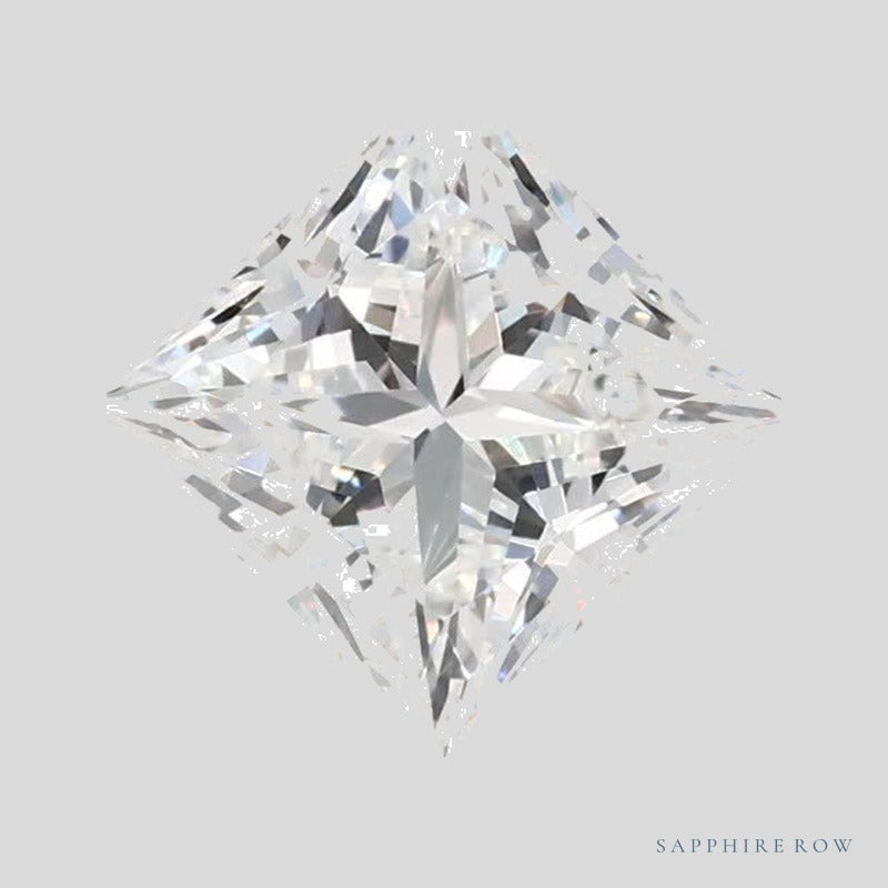 1.05 ct lab-grown diamond, square cut | Sapphire Row · cut4 · cut5