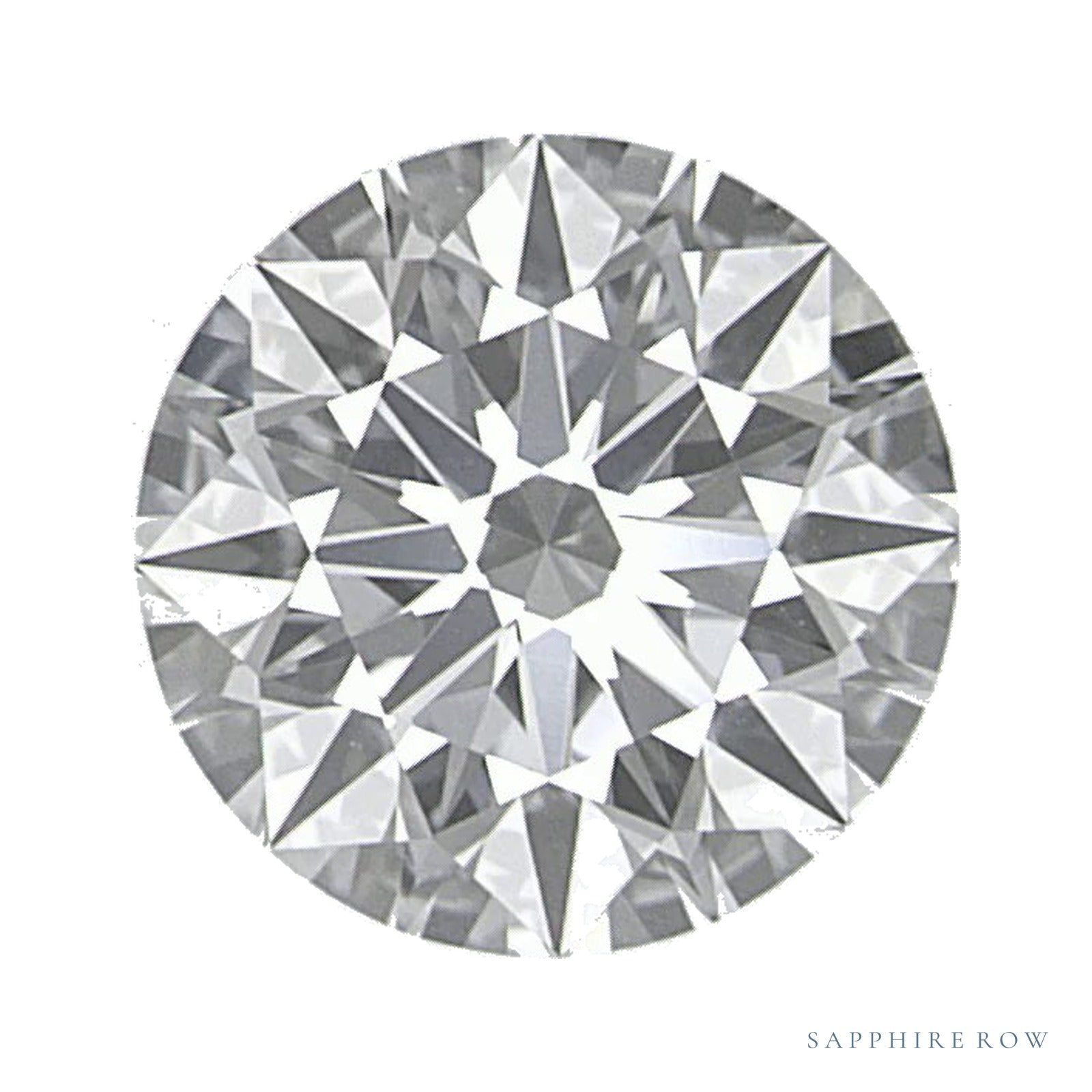 1.02 ct lab-grown diamond, round cut | Sapphire Row · cut4