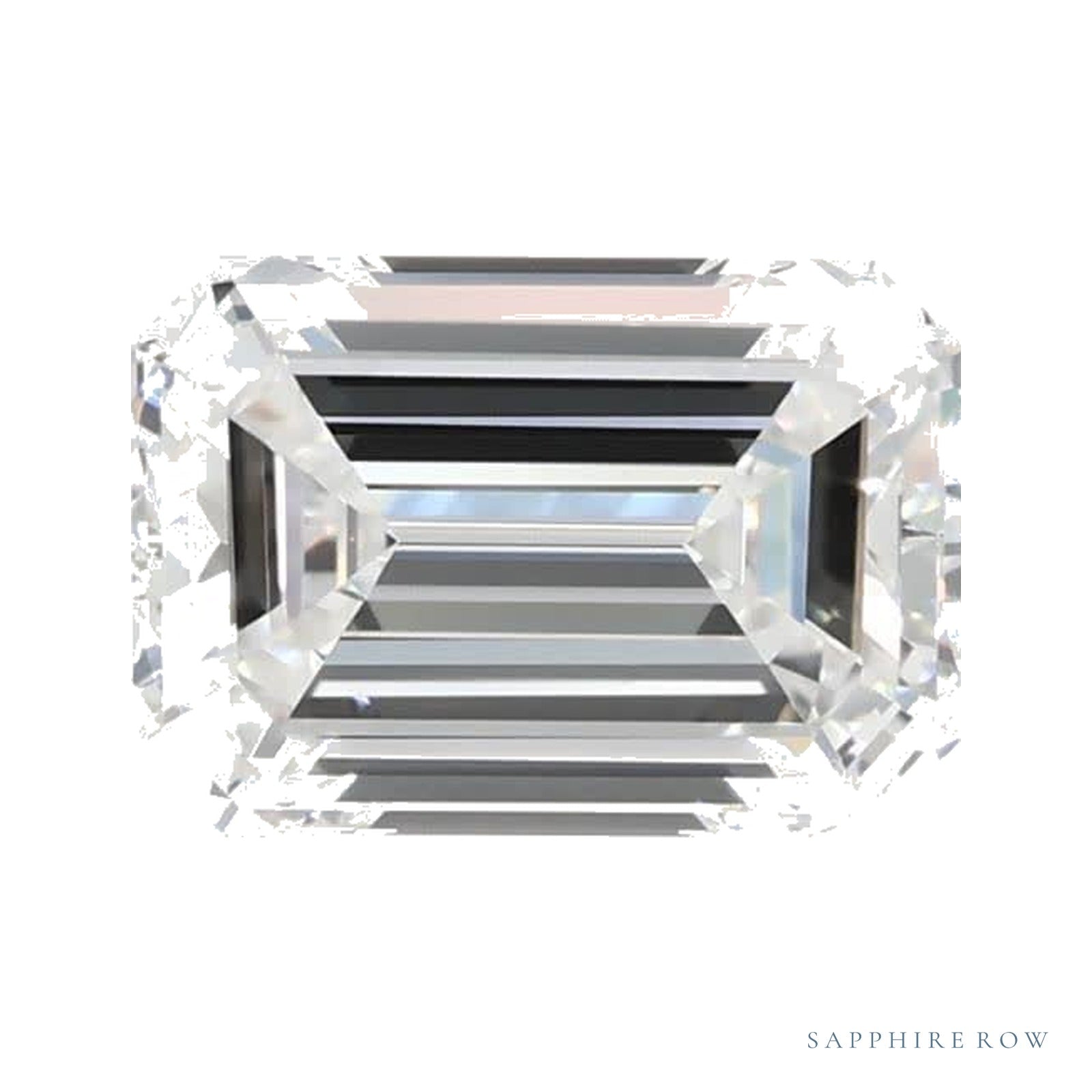 1.00 ct lab-grown diamond, emerald cut | Sapphire Row · cut4