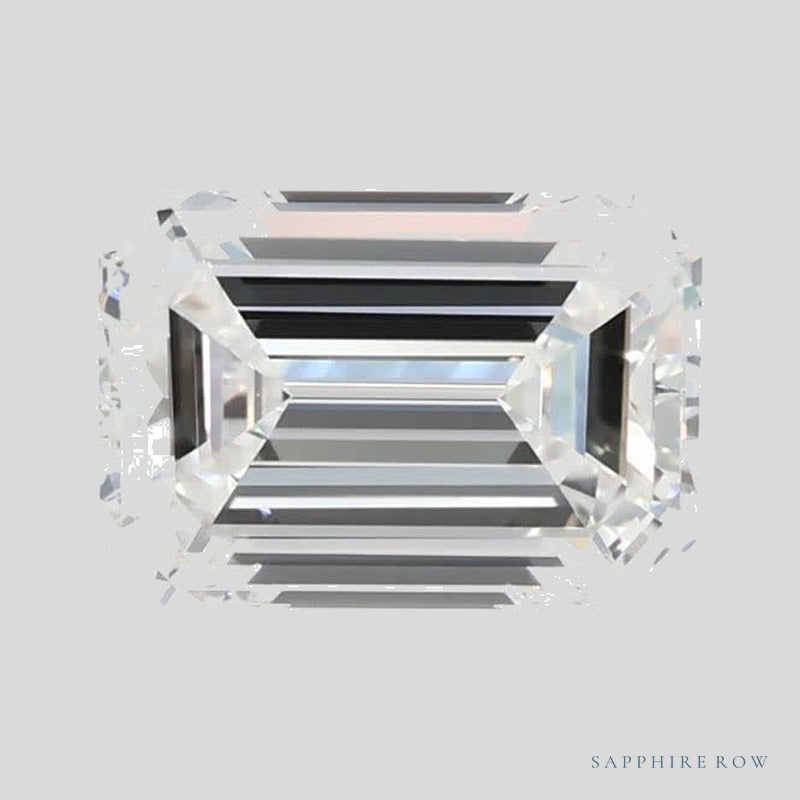 1.00 ct lab-grown diamond, emerald cut | Sapphire Row · cut4 · cut5