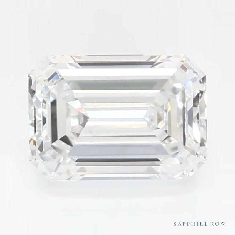 0.79 ct lab-grown diamond, emerald cut | Sapphire Row · cut7