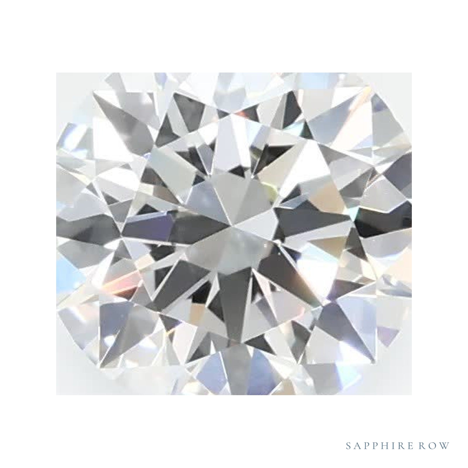 0.78 ct lab-grown diamond, round cut | Sapphire Row · cut4