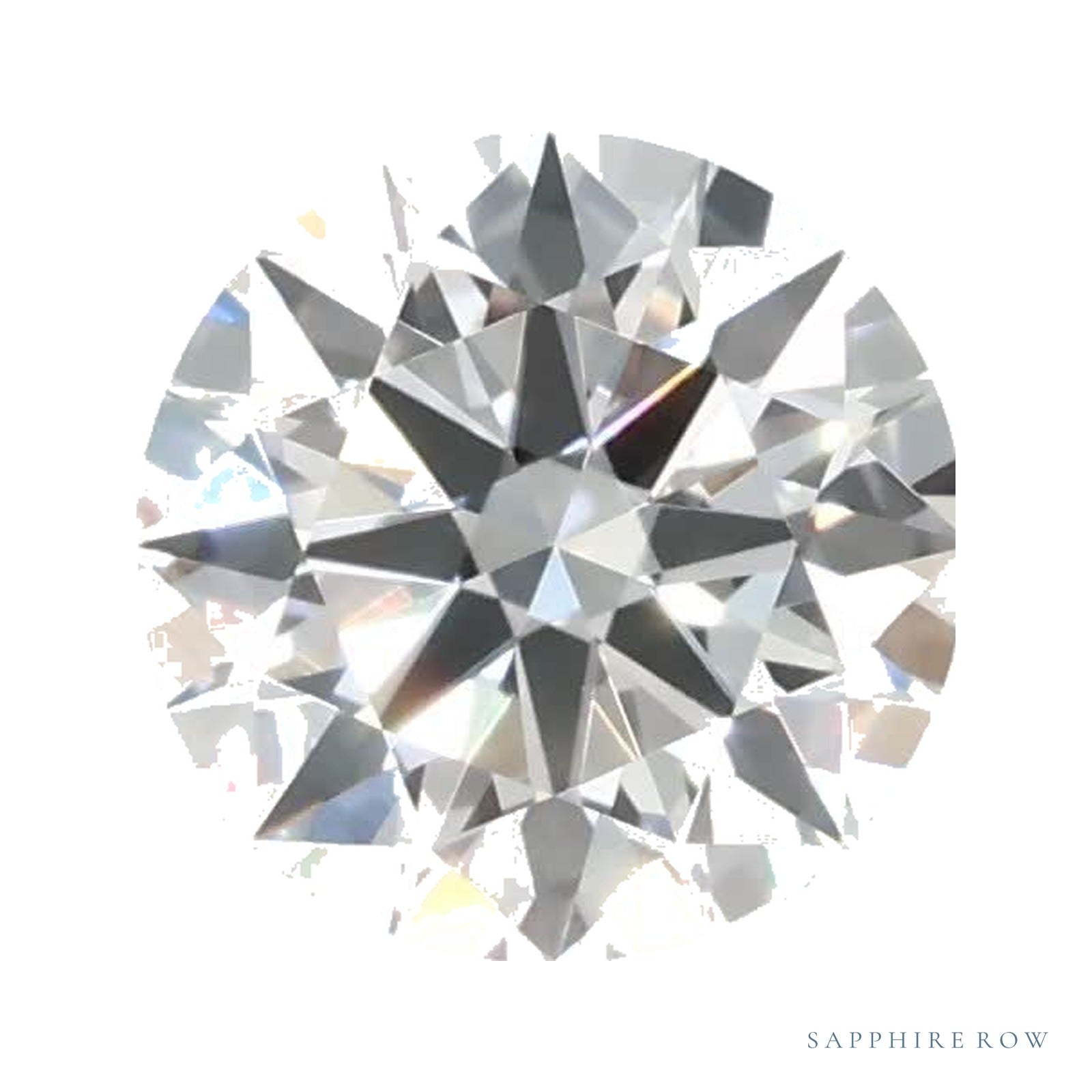 0.77 ct lab-grown diamond, round cut | Sapphire Row · cut4