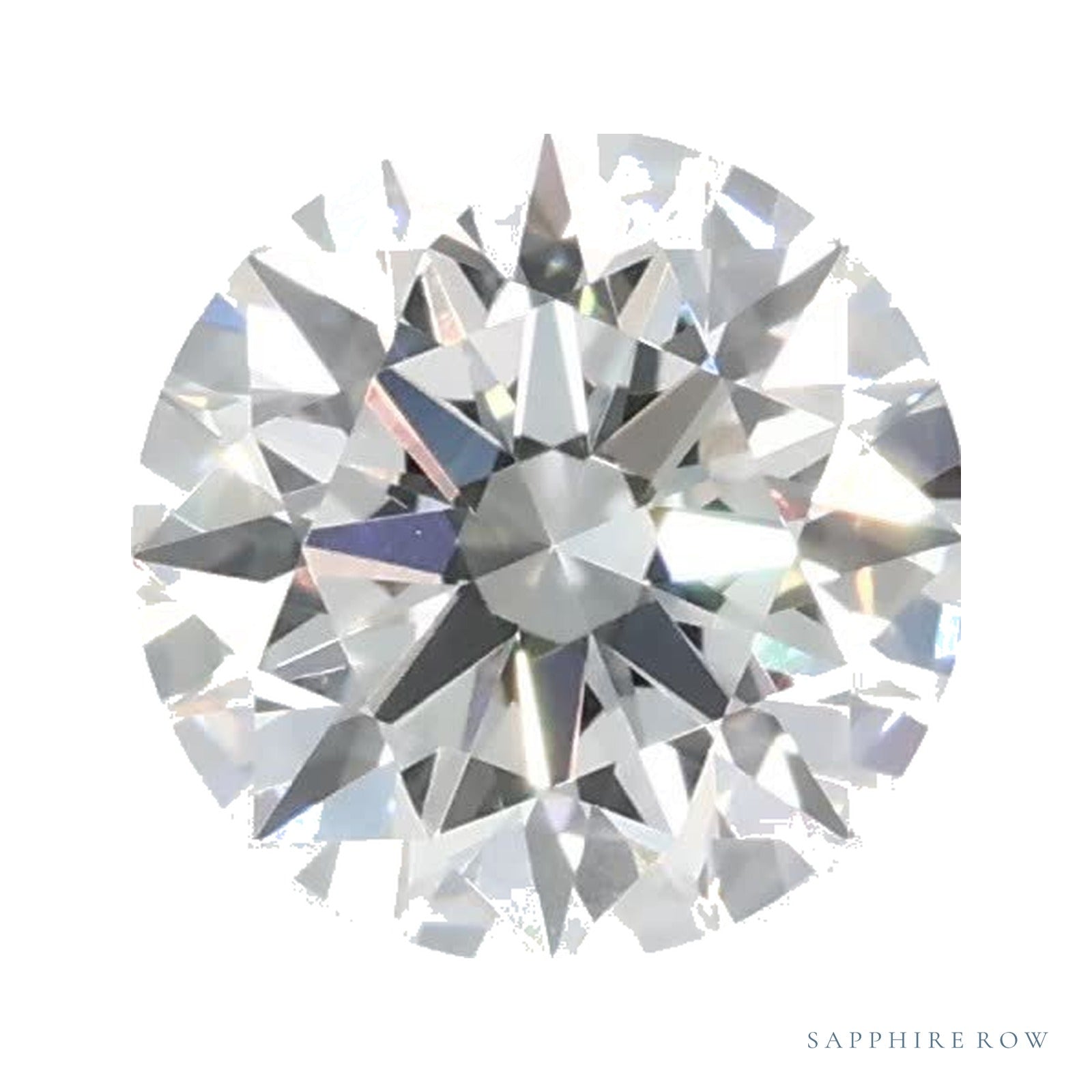 0.77 ct lab-grown diamond, round cut | Sapphire Row · cut4
