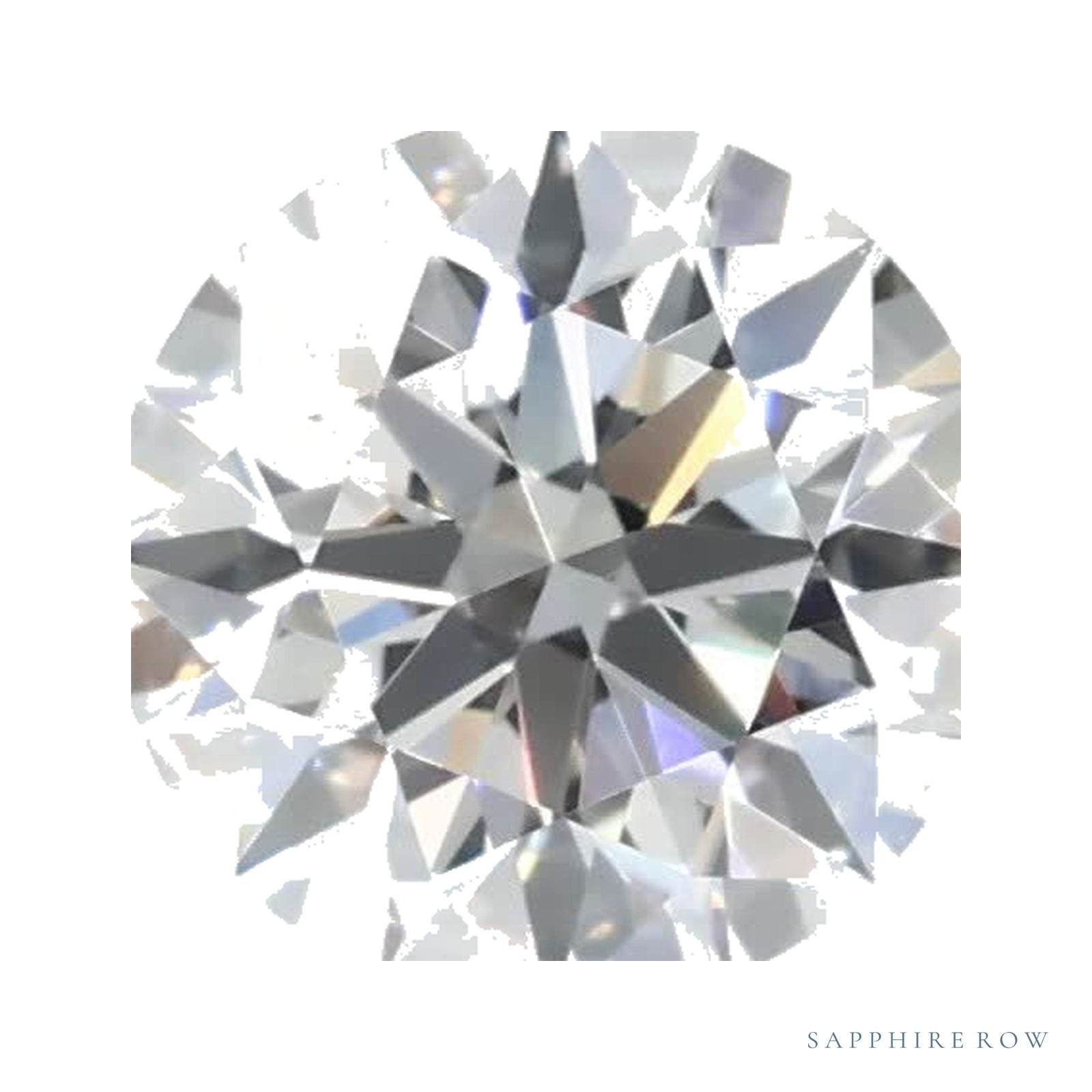 0.77 ct lab-grown diamond, round cut | Sapphire Row · cut4