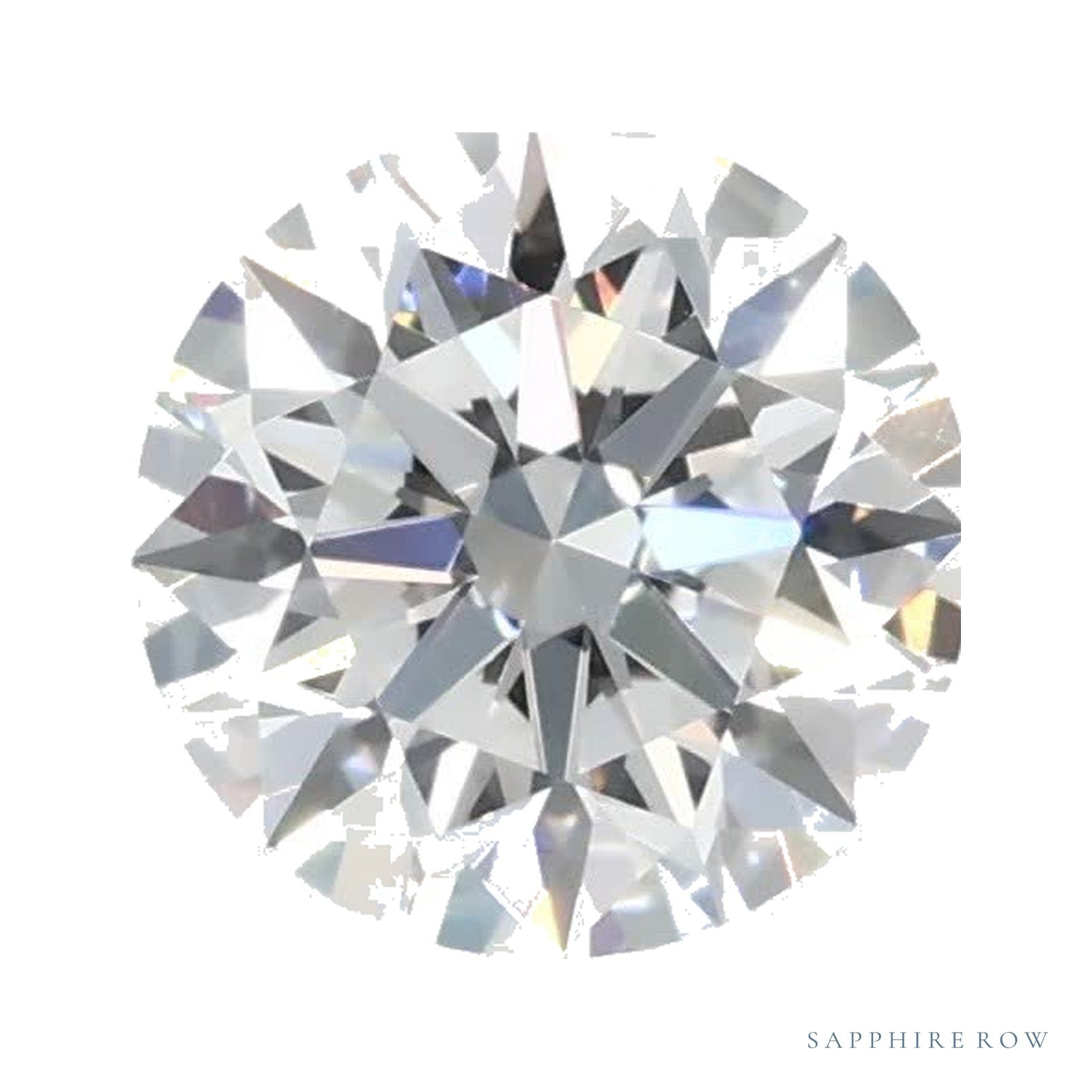 0.76 ct lab-grown diamond, round cut | Sapphire Row · cut4