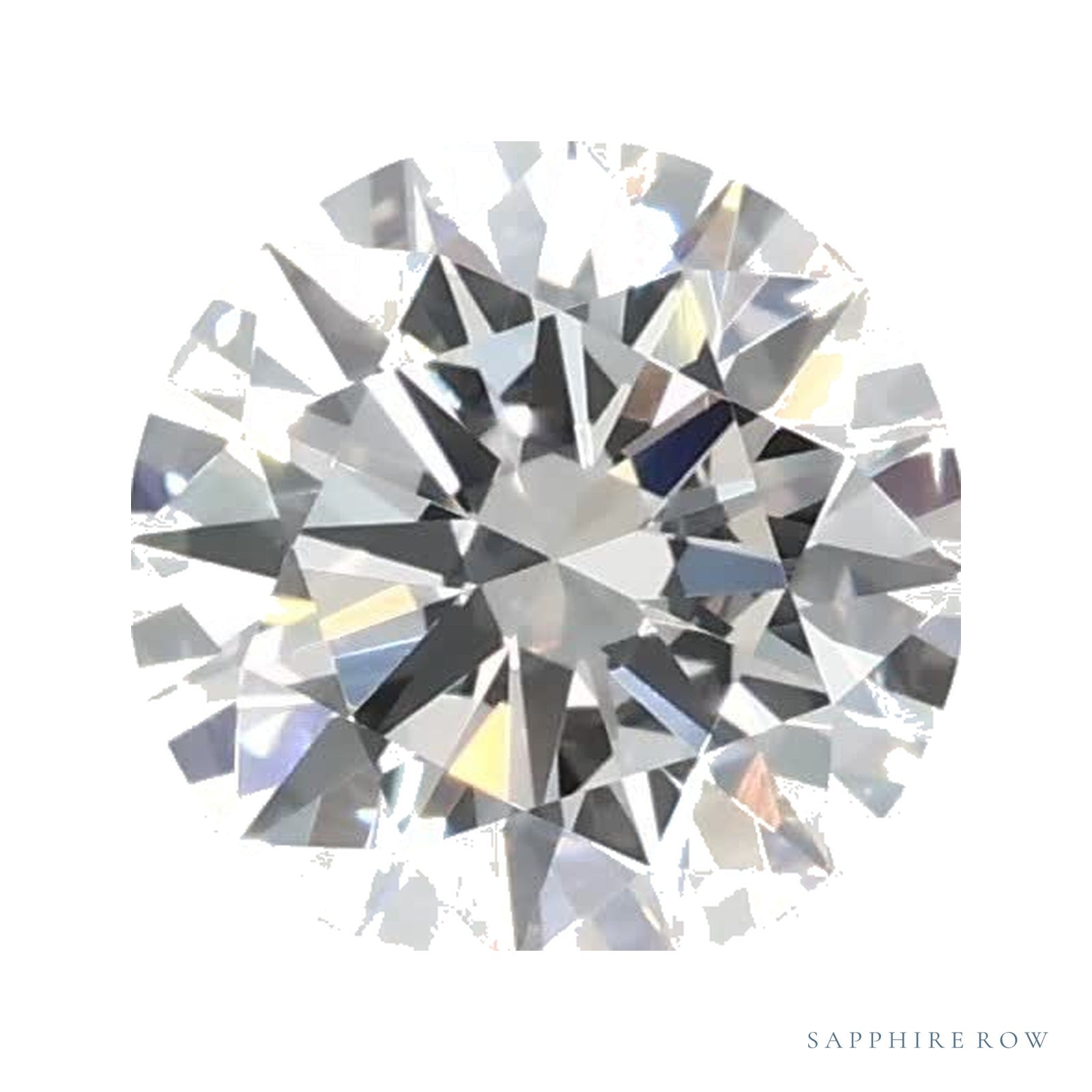 0.74 ct lab-grown diamond, round cut | Sapphire Row · cut4