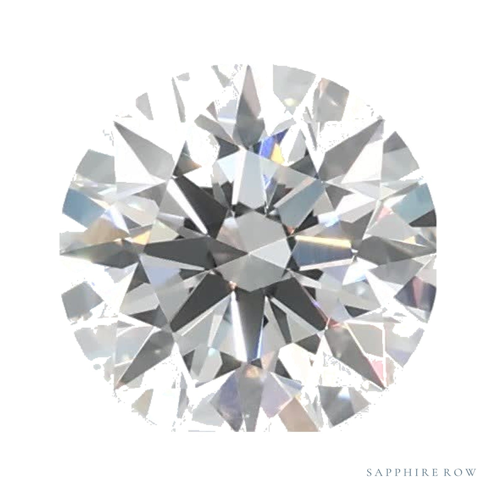 0.74 ct lab-grown diamond, round cut | Sapphire Row · cut4