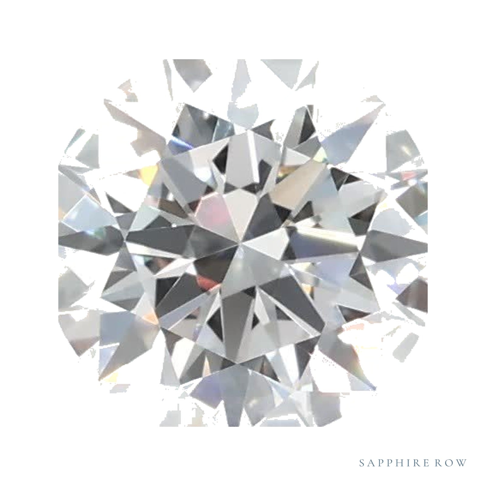 0.74 ct lab-grown diamond, round cut | Sapphire Row · cut4