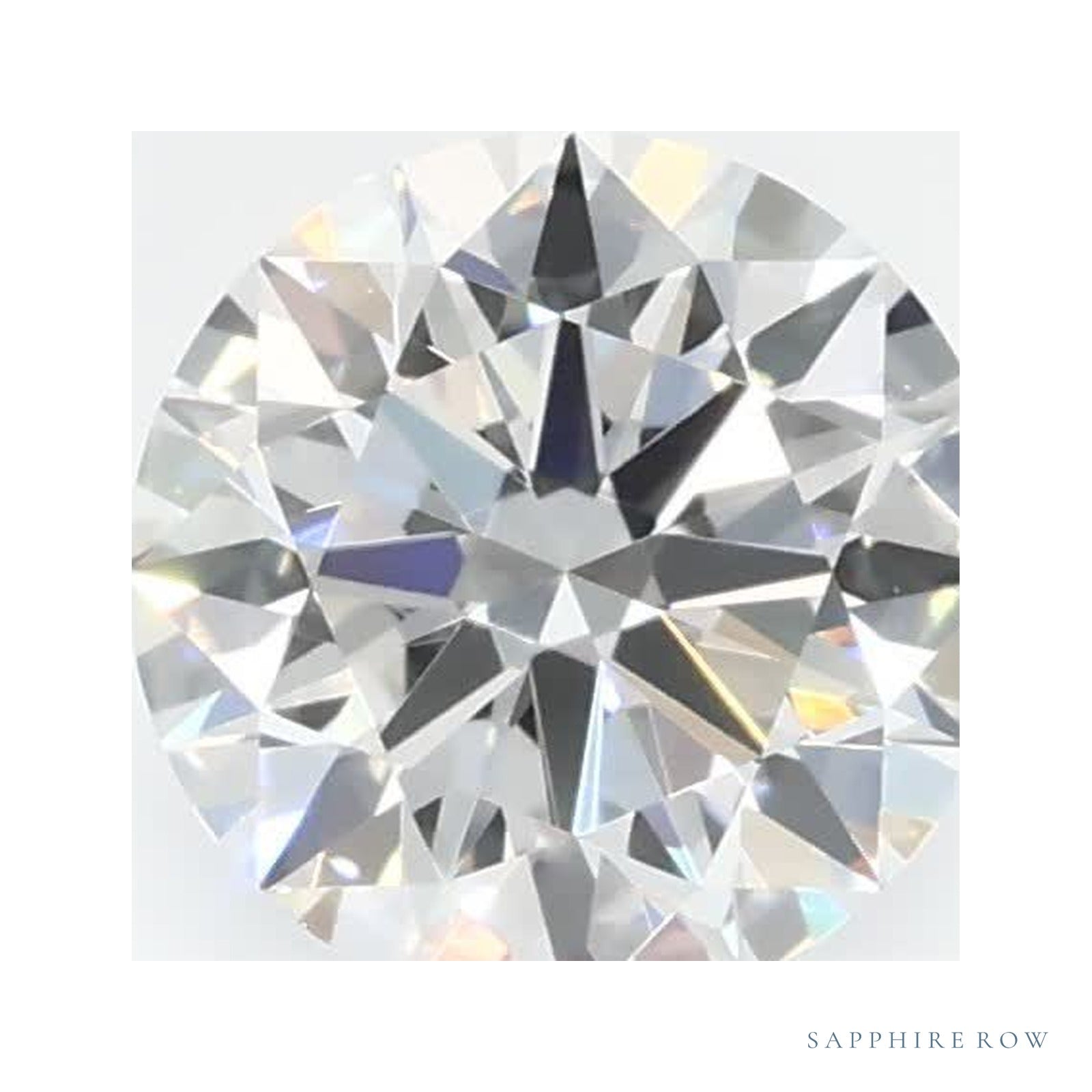 0.74 ct lab-grown diamond, round cut | Sapphire Row · cut4