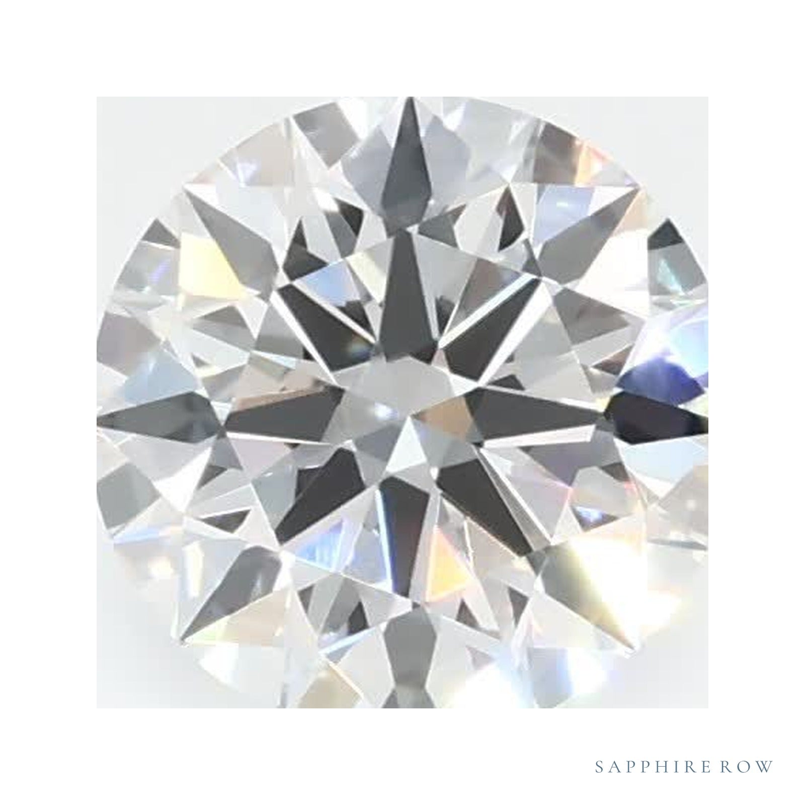 0.72 ct lab-grown diamond, round cut | Sapphire Row · cut4