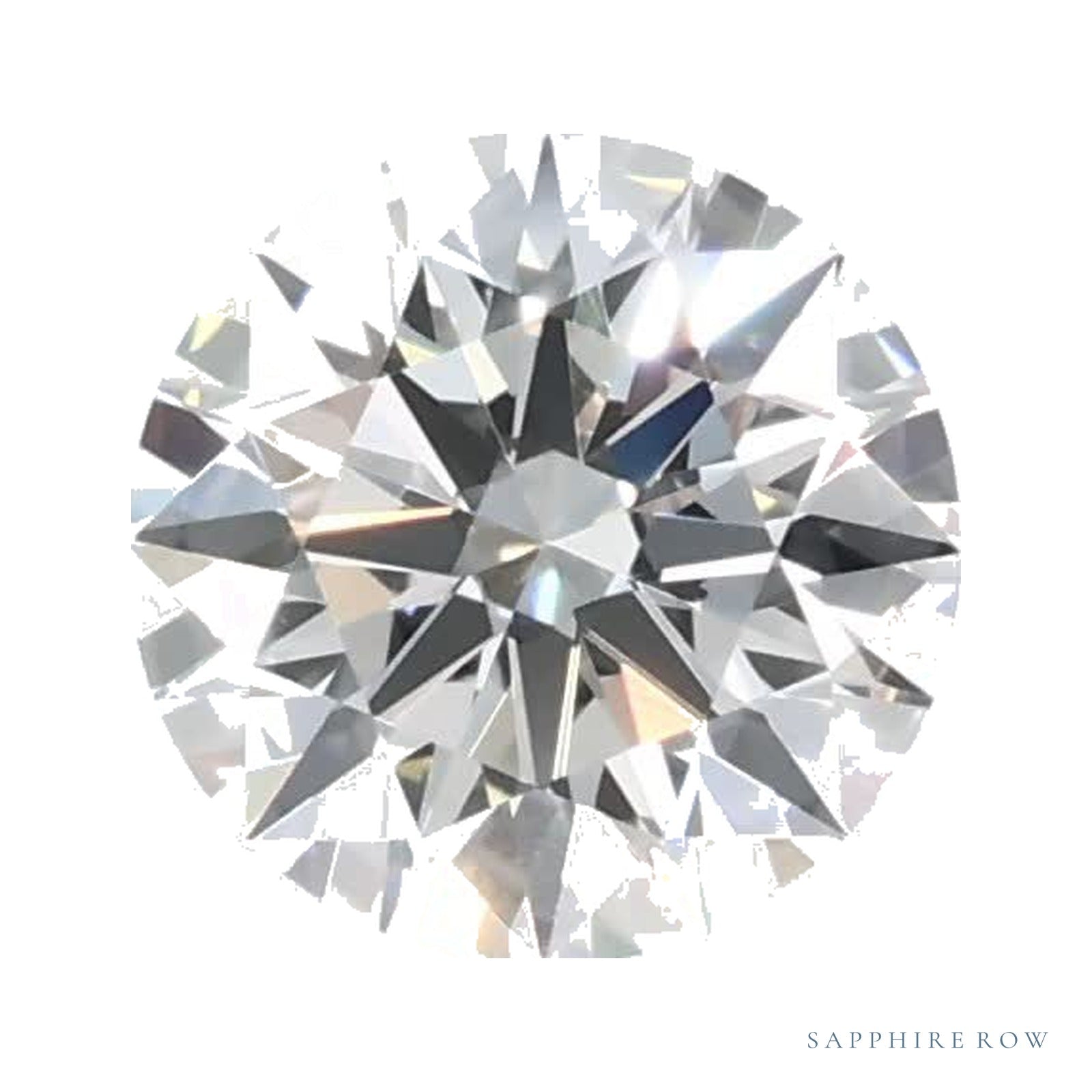0.65 ct lab-grown diamond, round cut | Sapphire Row · cut4