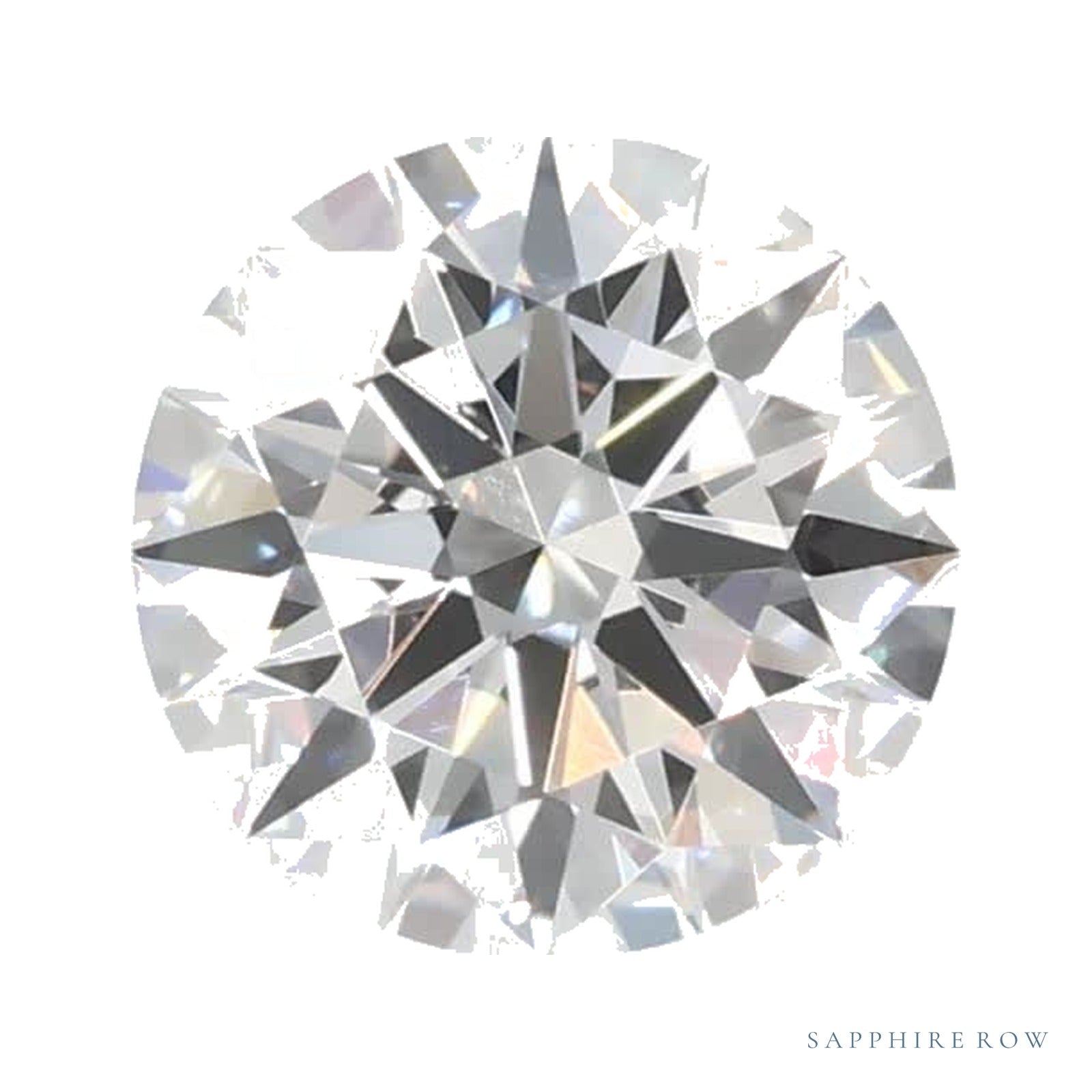 0.65 ct lab-grown diamond, round cut | Sapphire Row · cut4