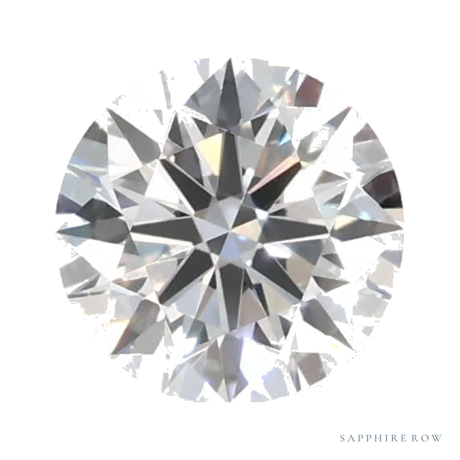 0.65 ct lab-grown diamond, round cut | Sapphire Row · cut4