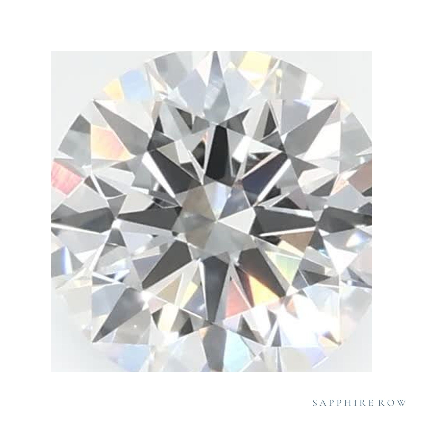 0.65 ct lab-grown diamond, round cut | Sapphire Row · cut4