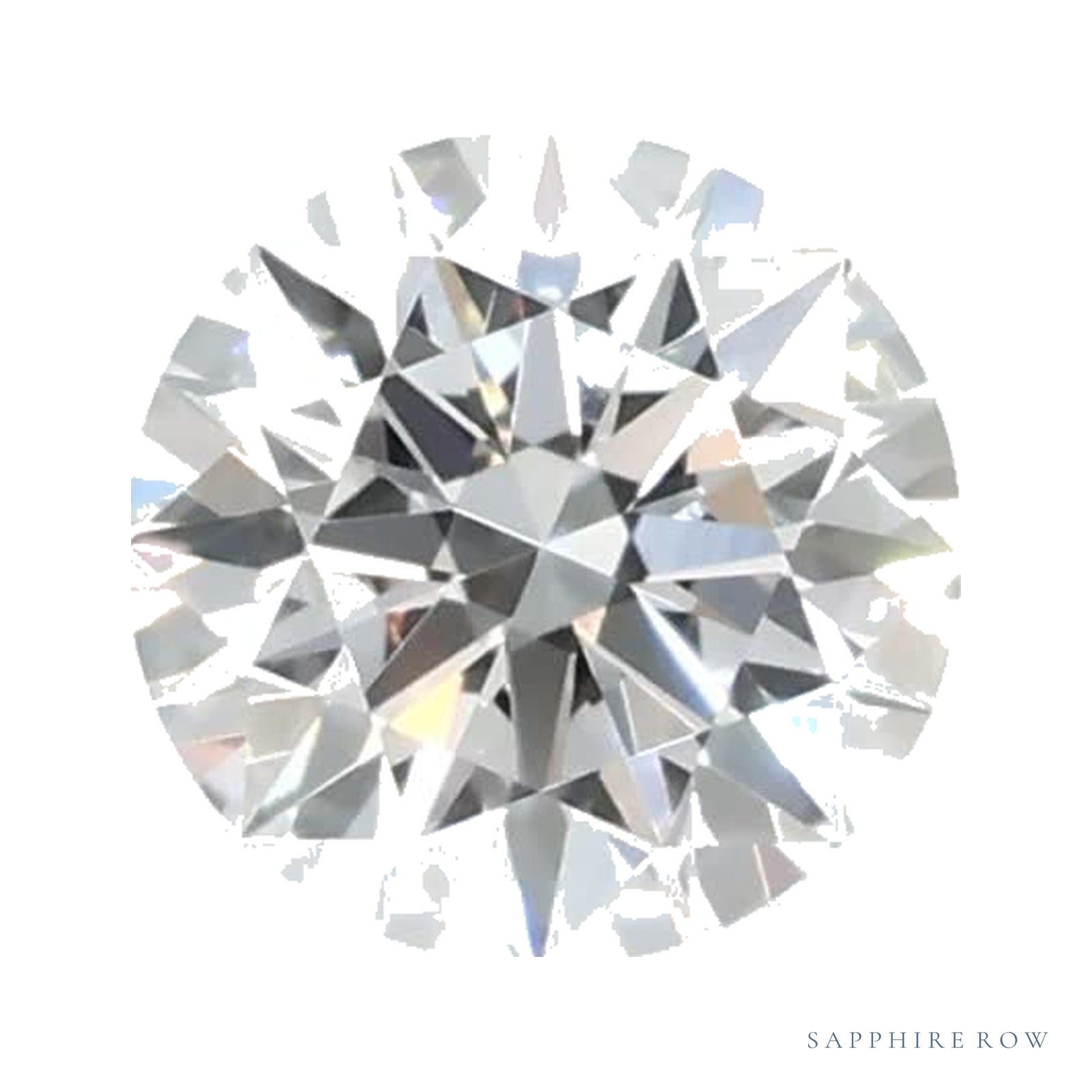 0.52 ct lab-grown diamond, round cut | Sapphire Row · cut4