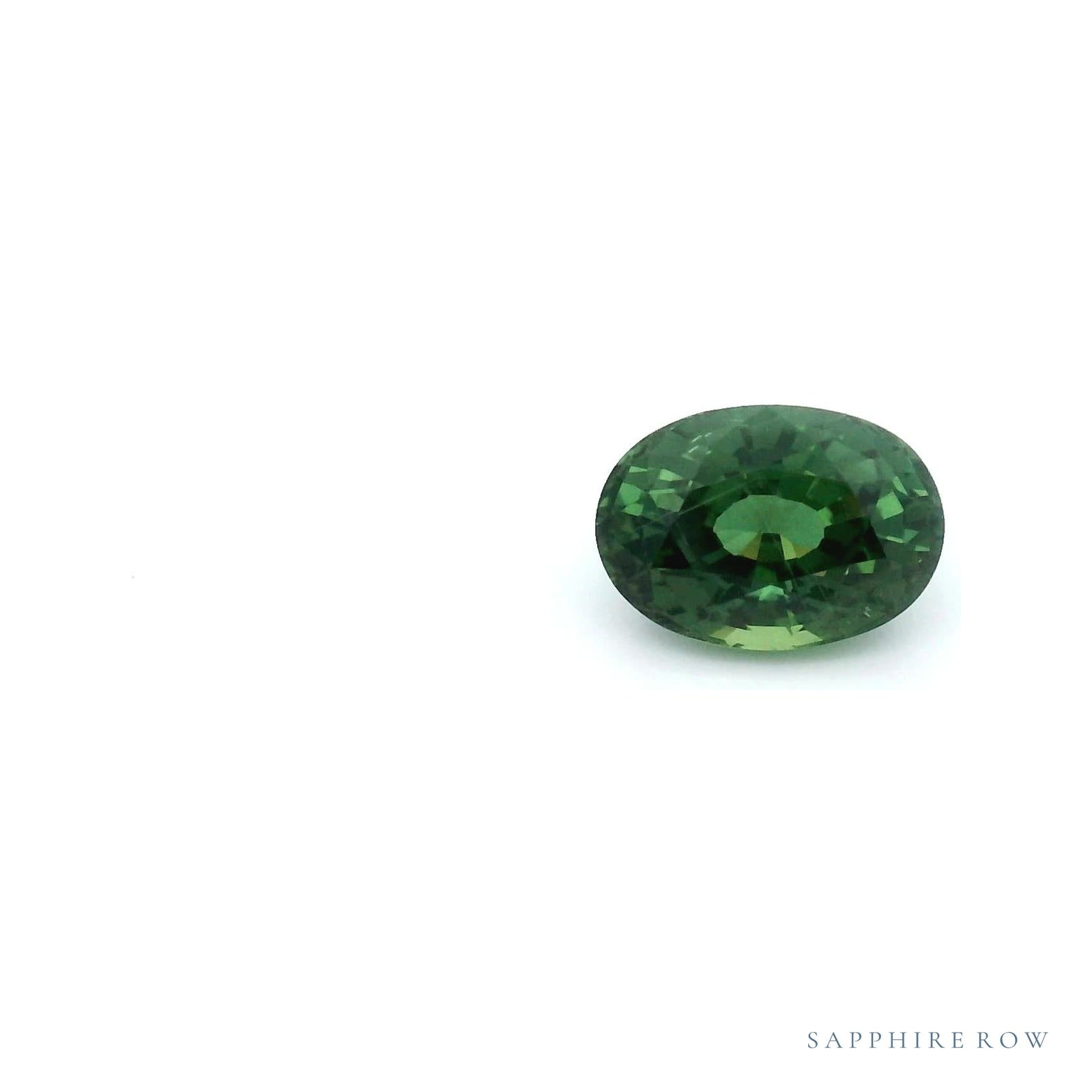 1.27 ct Natural Green Sapphire (Heated) – Oval Cut – Thailand · cut4