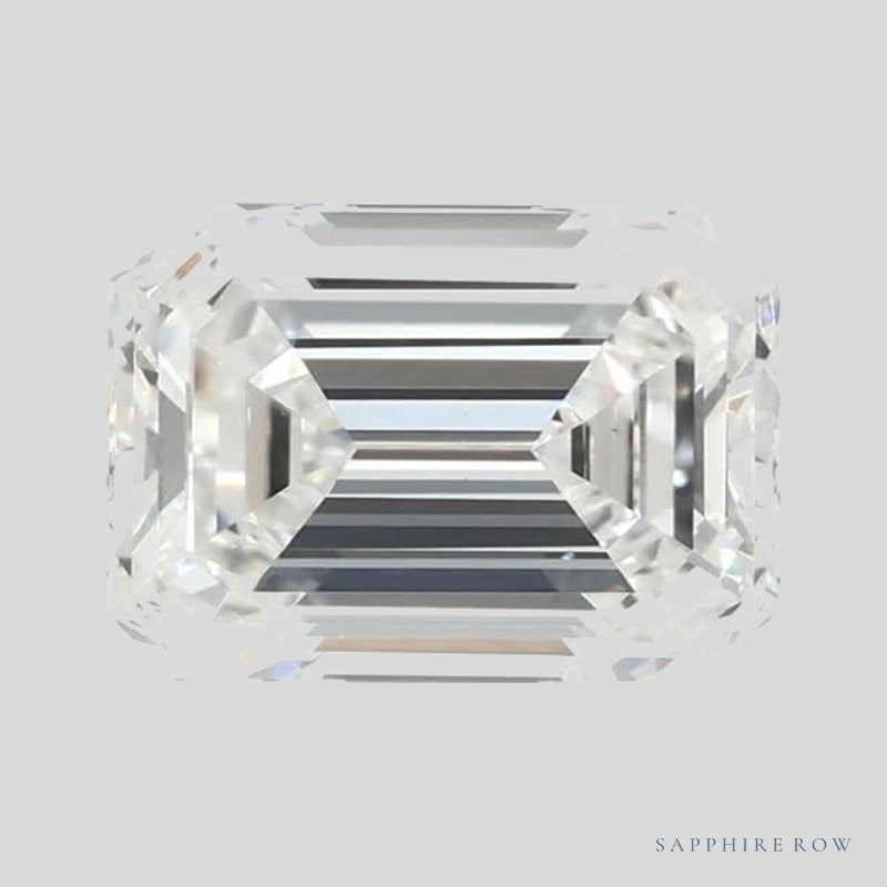 1.37 ct lab-grown diamond, emerald cut | Sapphire Row · cut4 · cut5