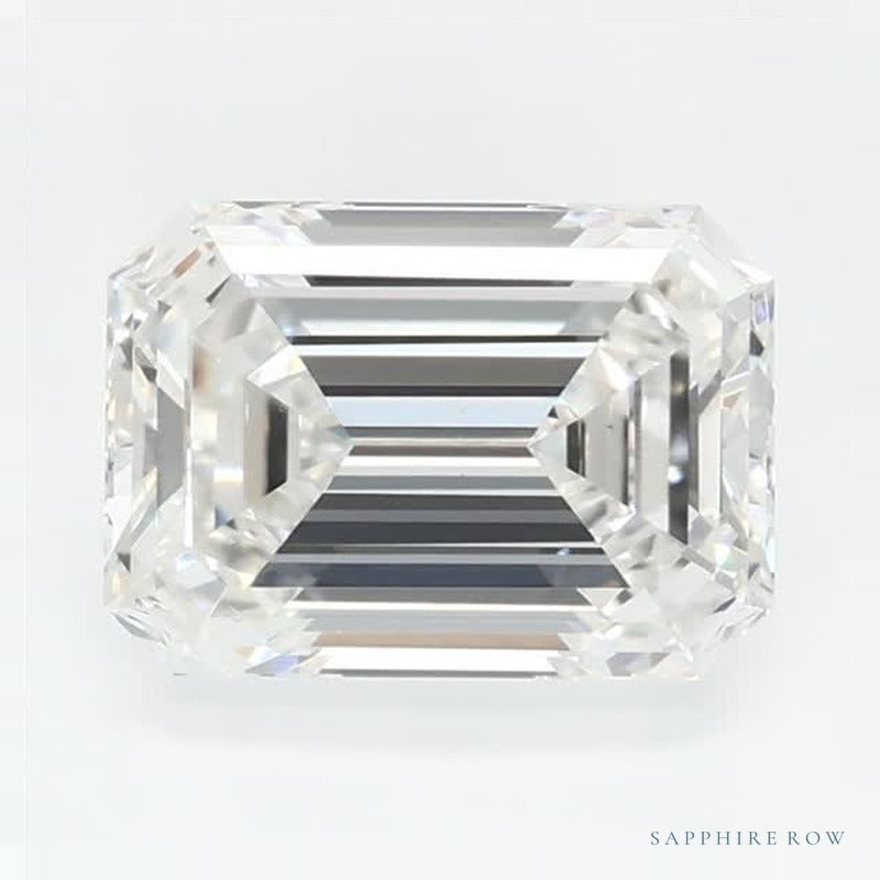 1.37 ct lab-grown diamond, emerald cut | Sapphire Row · cut7