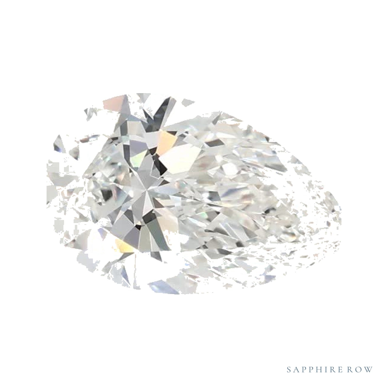 1.26 ct Lab-Grown Diamond – G VVS2 – Pear Cut – GCAL Certified — Sapphire Row · cut4