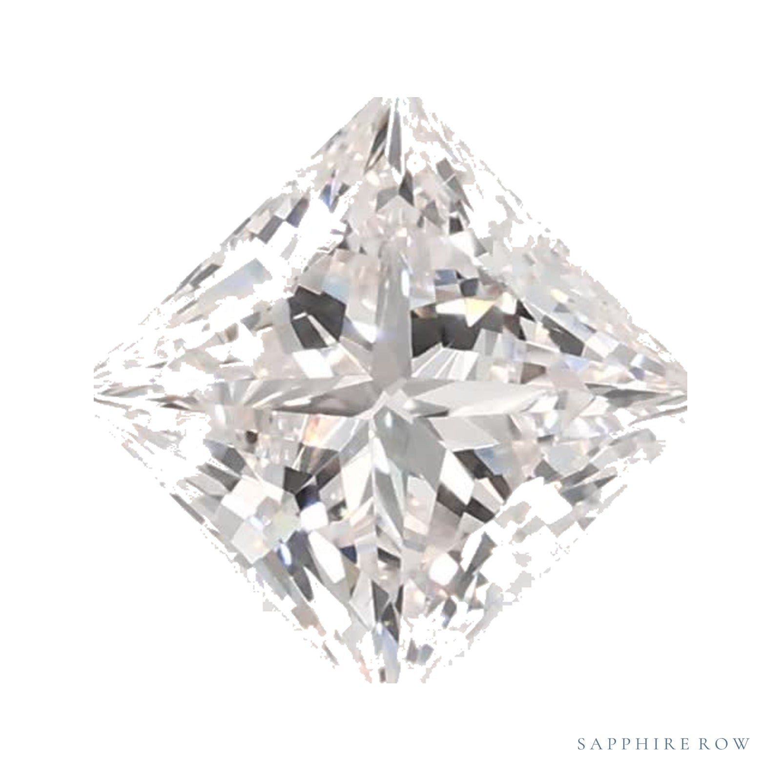 0.78 ct lab-grown diamond, square cut | Sapphire Row · cut4
