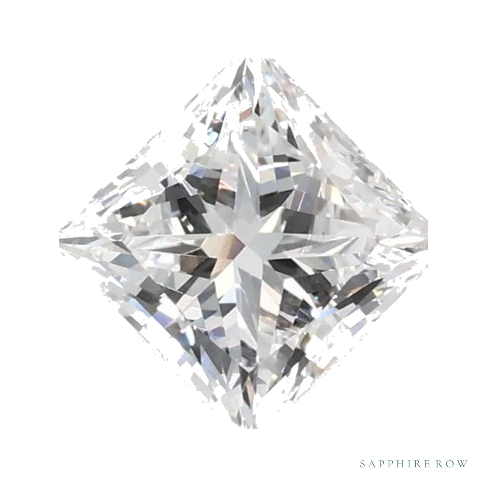 0.78 ct Lab-Grown Diamond – D VS1 – Square Cut – GCAL Certified — Sapphire Row · cut4