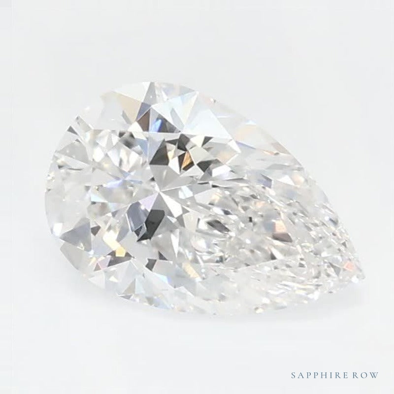 0.72 ct lab-grown diamond, pear cut | Sapphire Row · cut7
