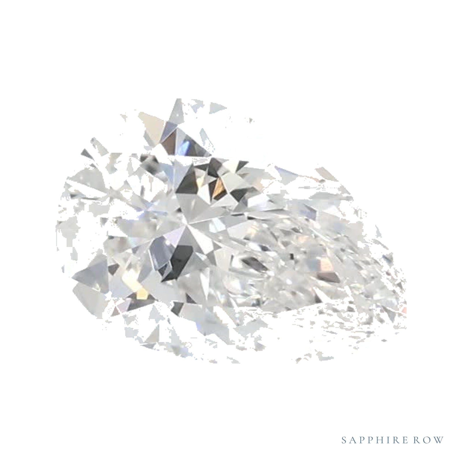 0.72 ct lab-grown diamond, pear cut | Sapphire Row · cut4