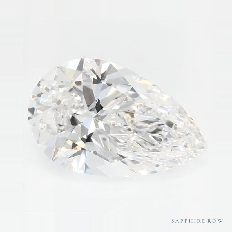 0.72 ct lab-grown diamond, pear cut | Sapphire Row · cut7
