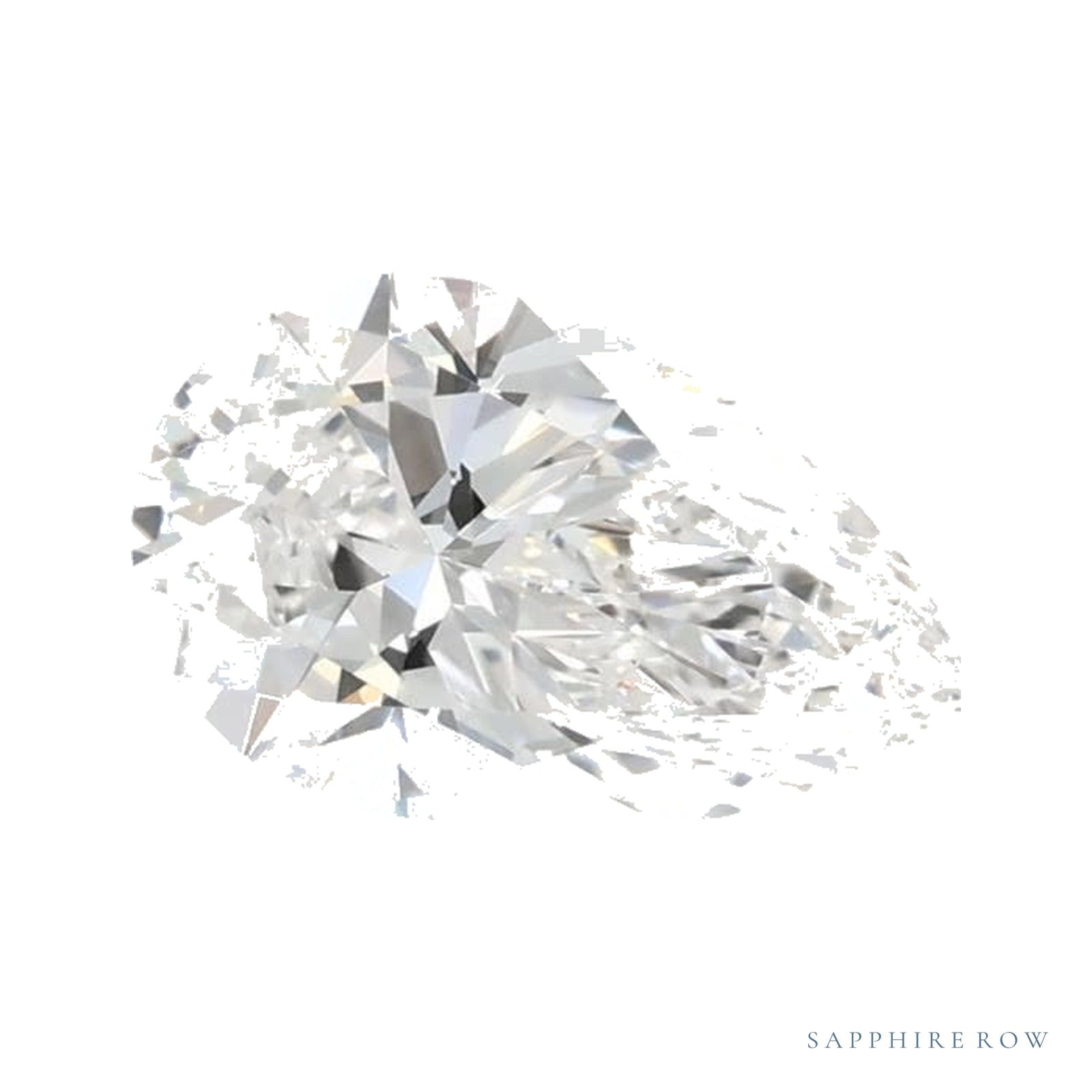 0.72 ct lab-grown diamond, pear cut | Sapphire Row · cut4