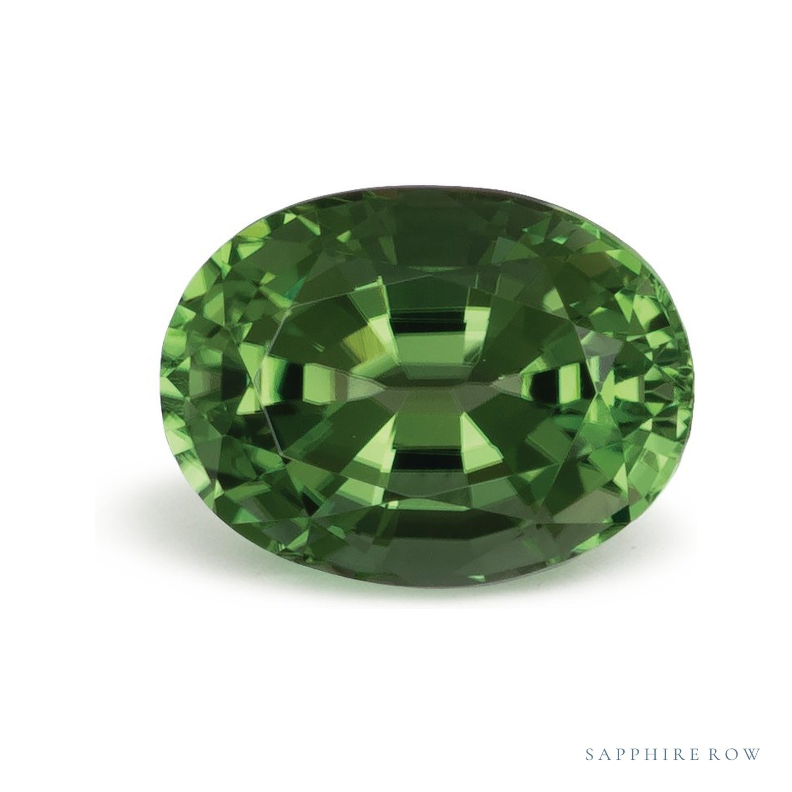 1.83 ct Natural Mint Tourmaline – Oval Cut – Tanzania — Sapphire Row · cut4