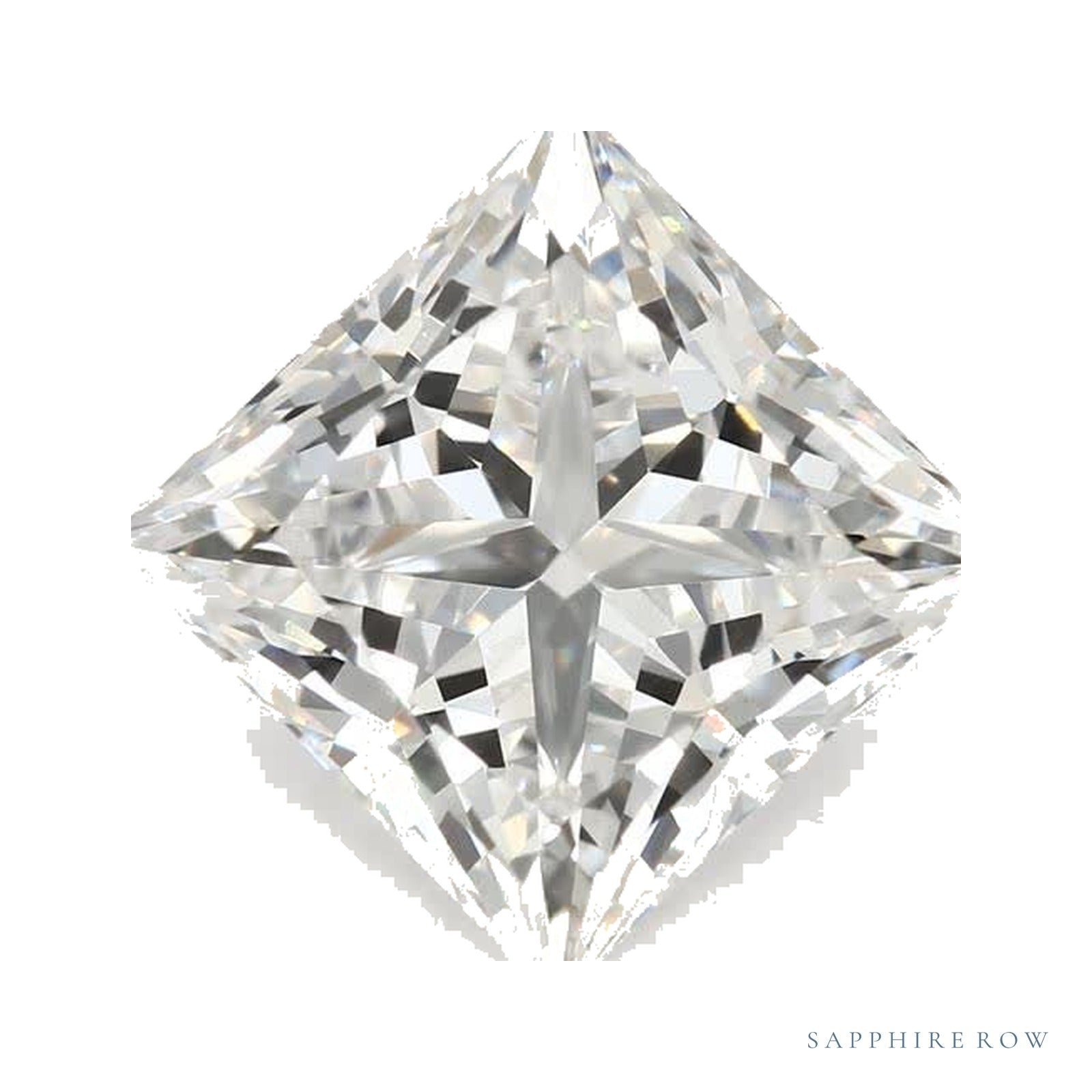 2.58 ct lab-grown diamond, square cut | Sapphire Row · cut4