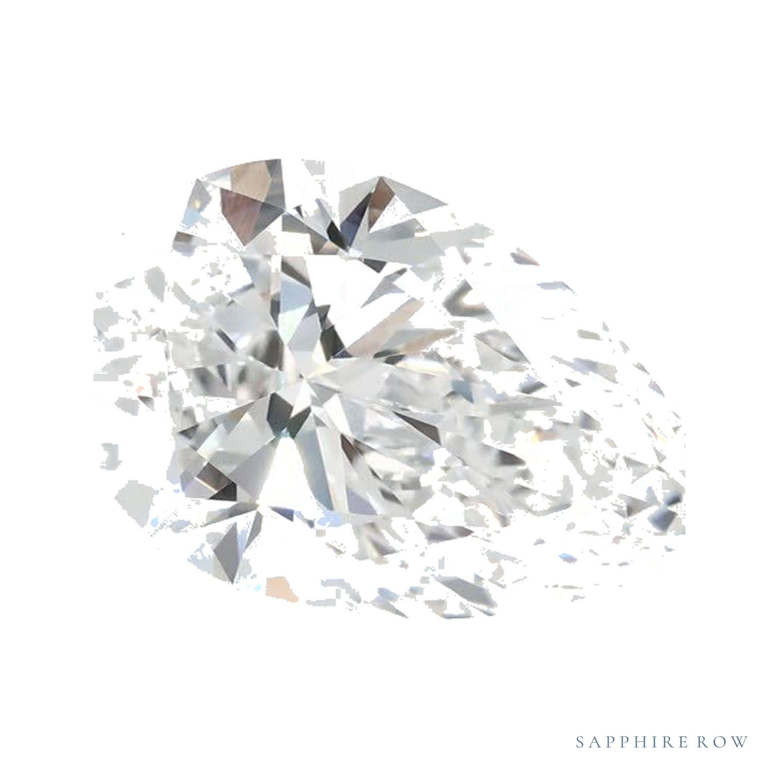 2.50 ct lab-grown diamond, pear cut | Sapphire Row · cut4