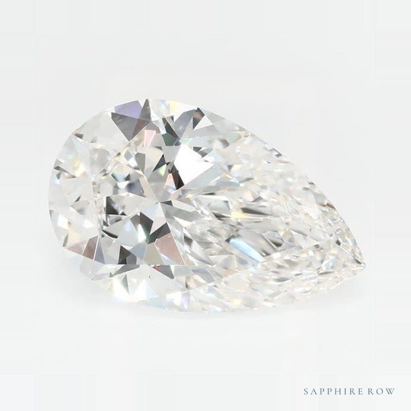 2.23 ct lab-grown diamond, pear cut | Sapphire Row · cut7