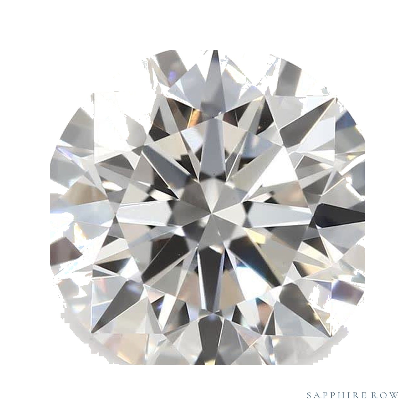 2.08 ct lab-grown diamond, round cut | Sapphire Row · cut4