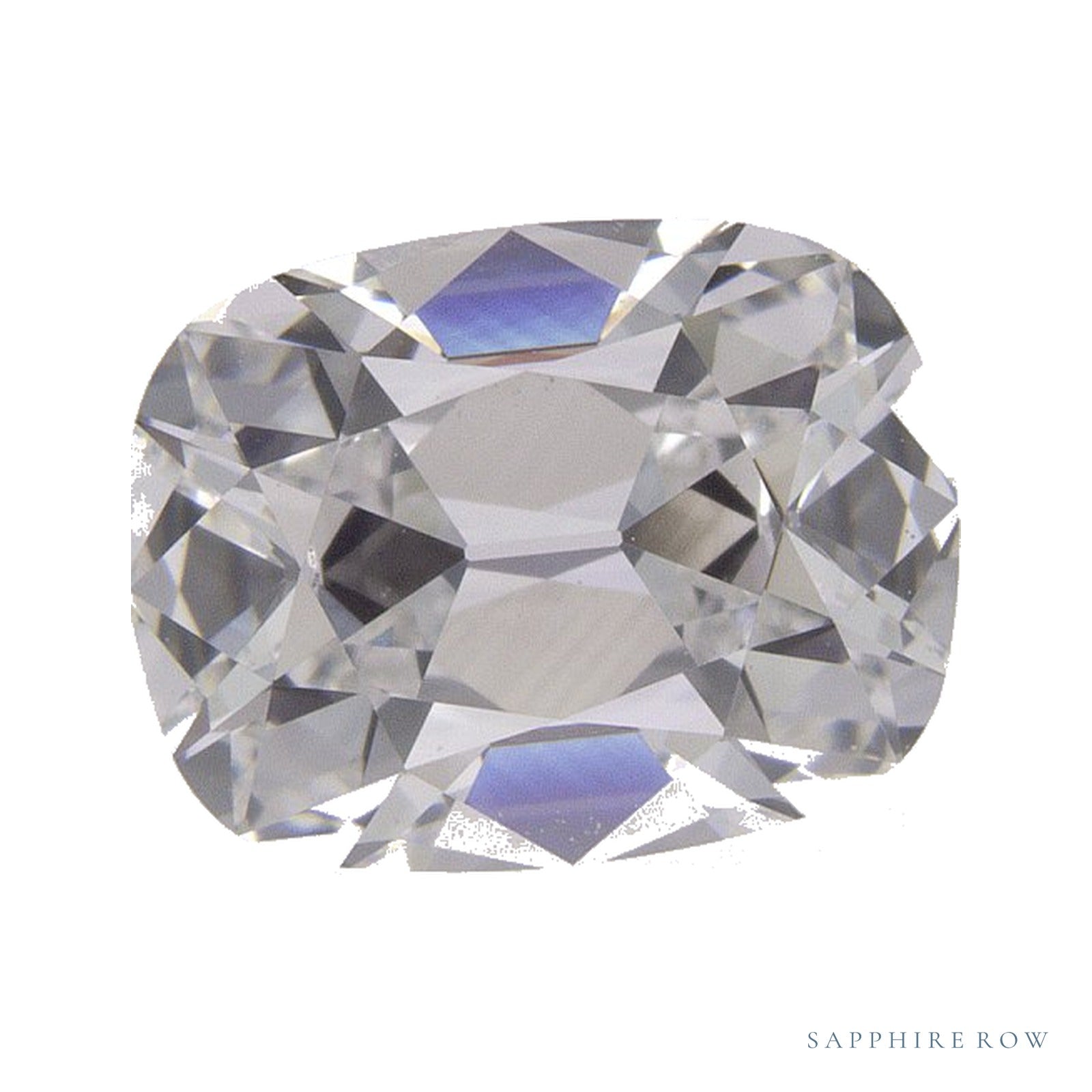 2.05 ct Lab-Grown Diamond – E VVS2 – Elongated Cushion Cut – Old Mine Cut – IGI Certified — Sapphire Row · cut4
