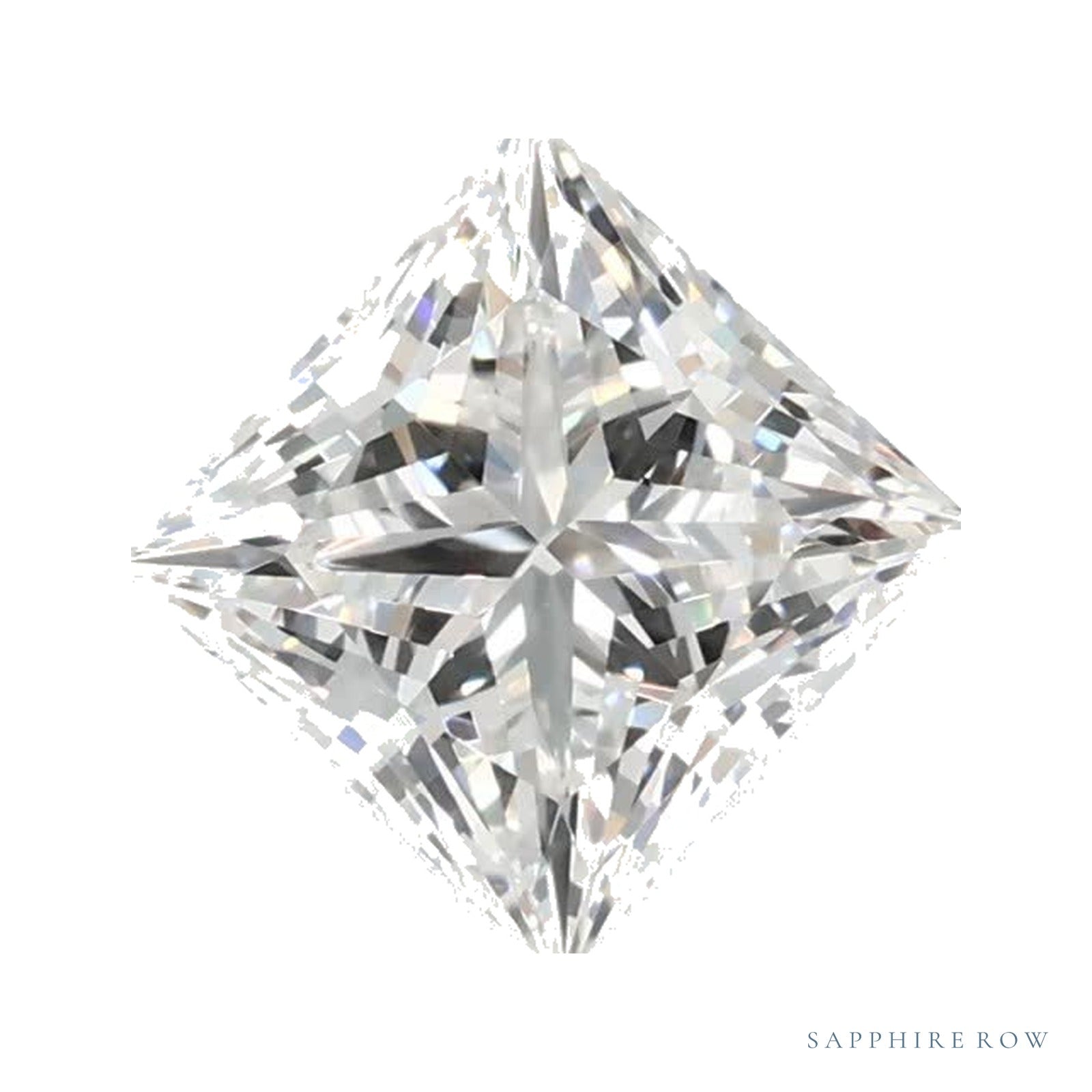 1.08 ct lab-grown diamond, square cut | Sapphire Row · cut4