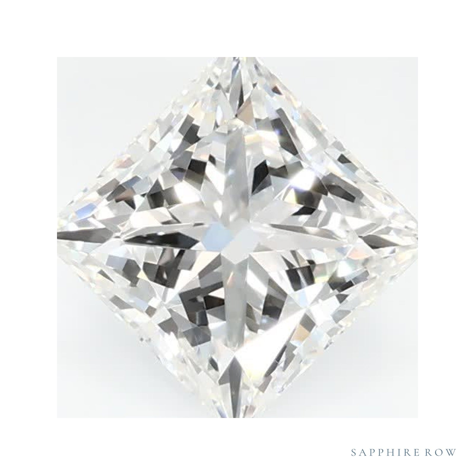 1.03 ct lab-grown diamond, square cut | Sapphire Row · cut4