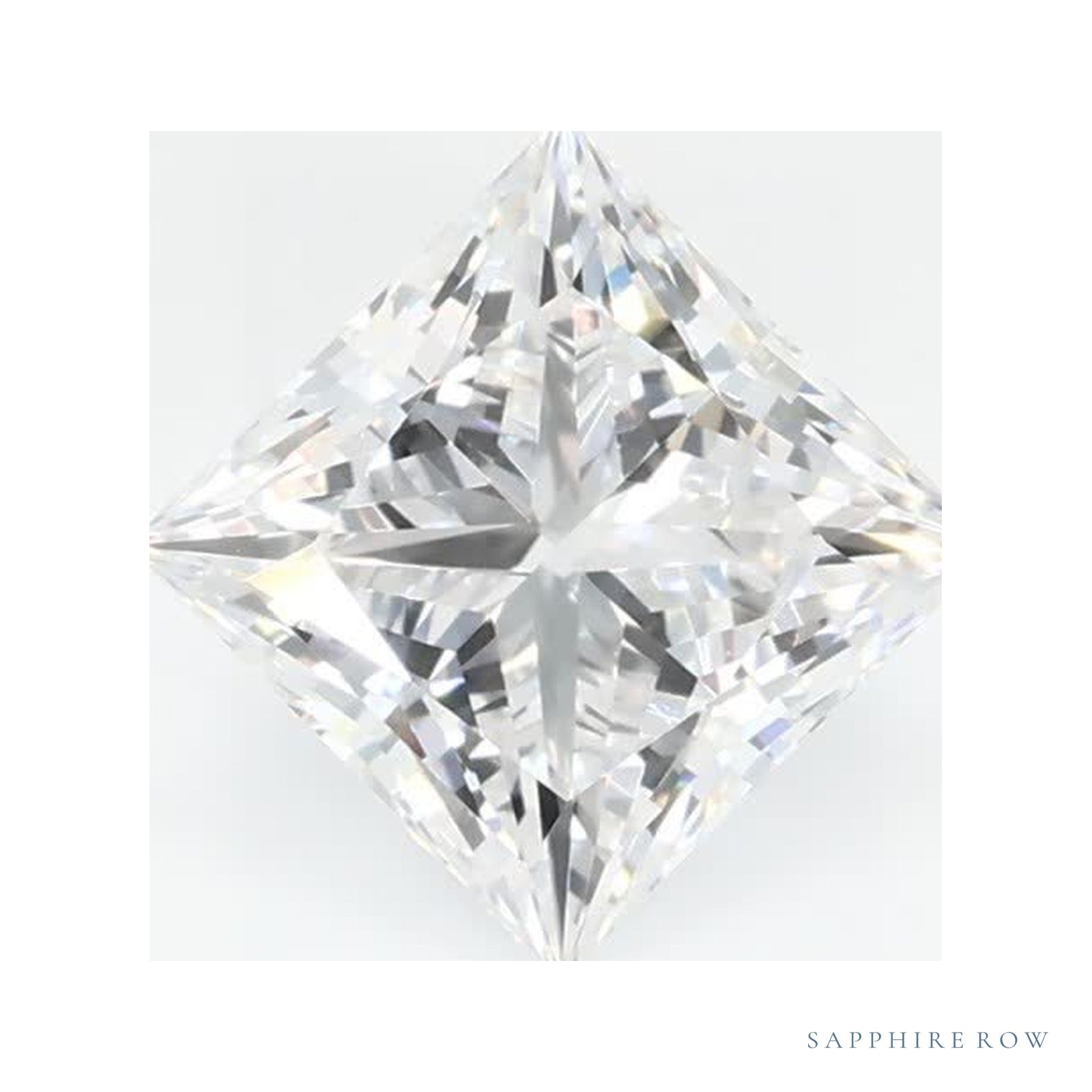 1.02 ct lab-grown diamond, square cut | Sapphire Row · cut4