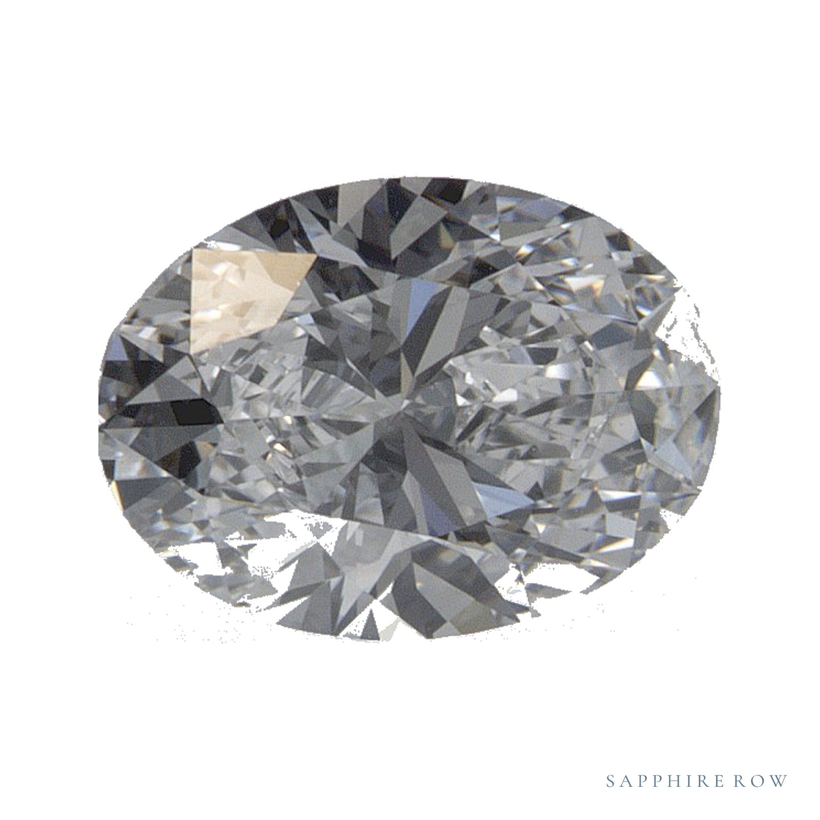 1.02 ct lab-grown diamond, oval cut | Sapphire Row · cut4