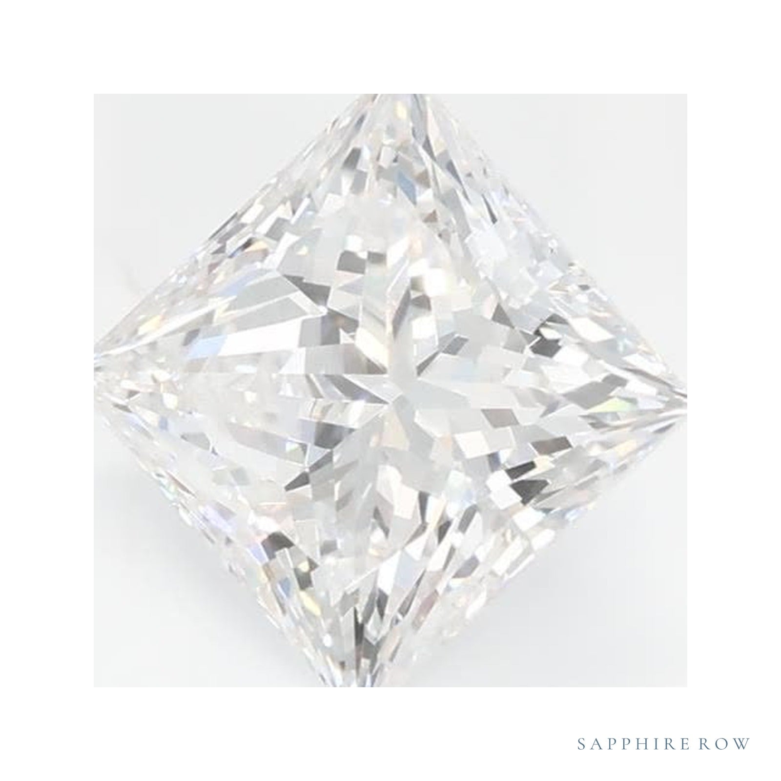 0.99 ct Lab-Grown Diamond – E VVS2 – Square Cut – GCAL Certified — Sapphire Row · cut4