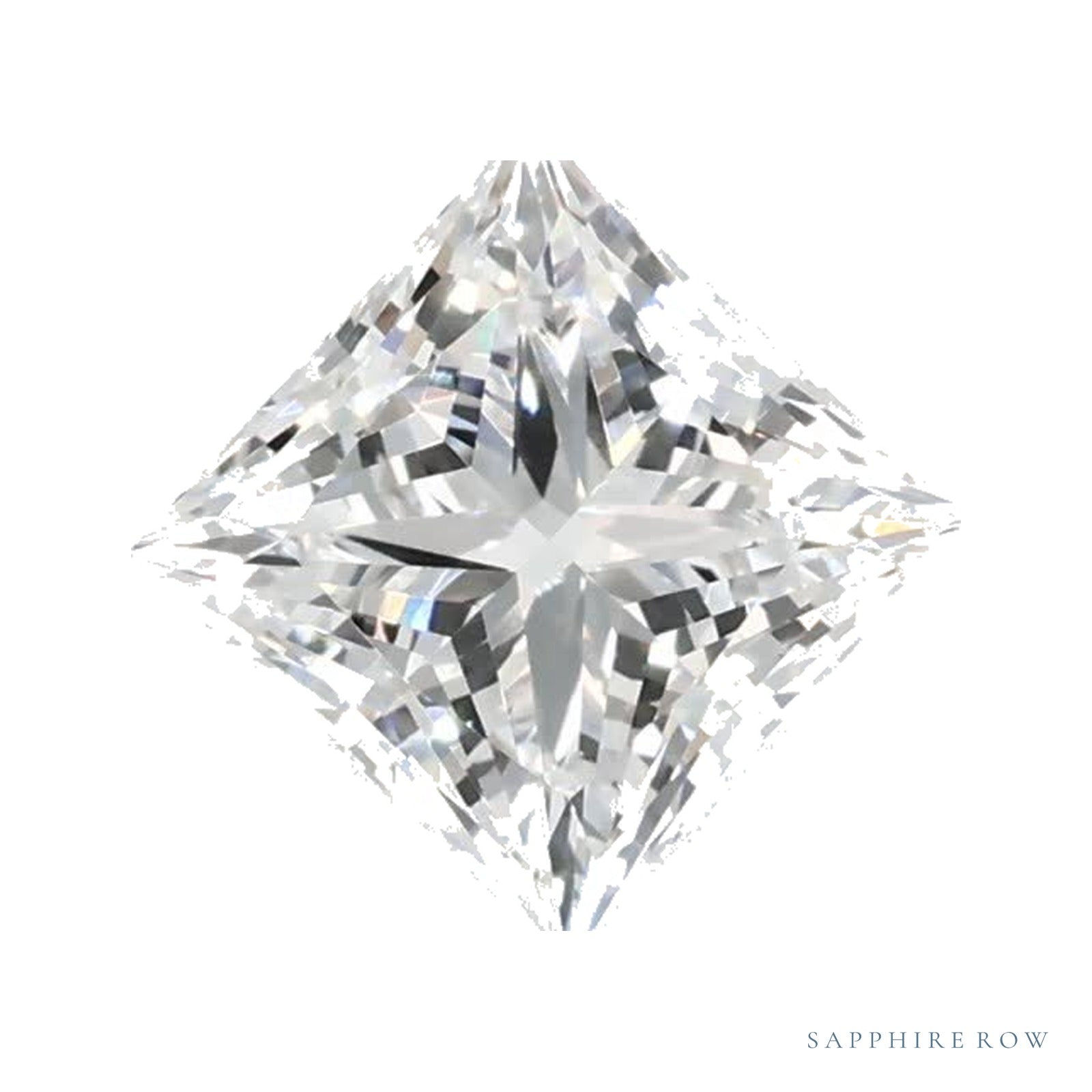 0.98 ct lab-grown diamond, square cut | Sapphire Row · cut4