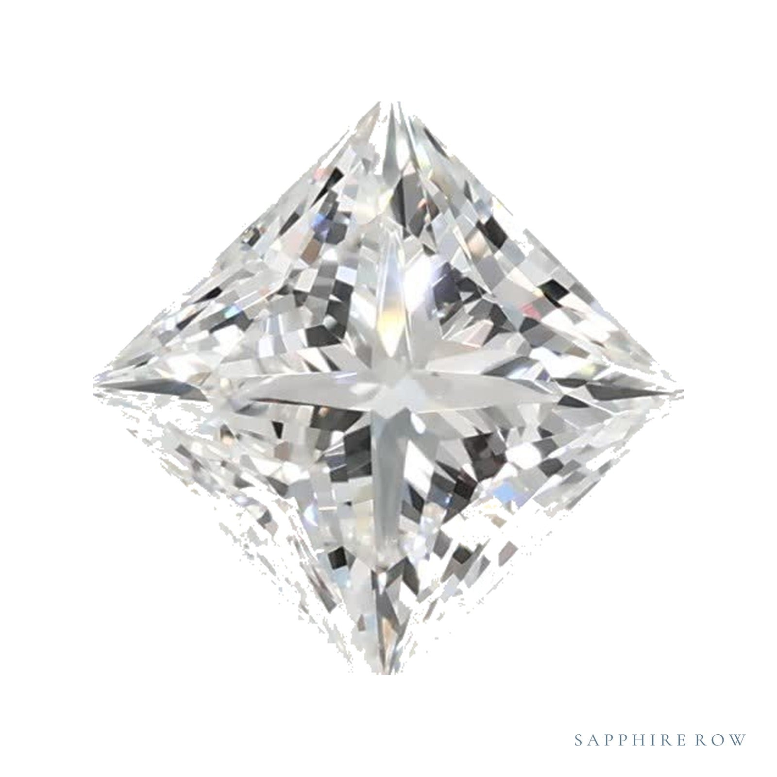 0.98 ct lab-grown diamond, square cut | Sapphire Row · cut4