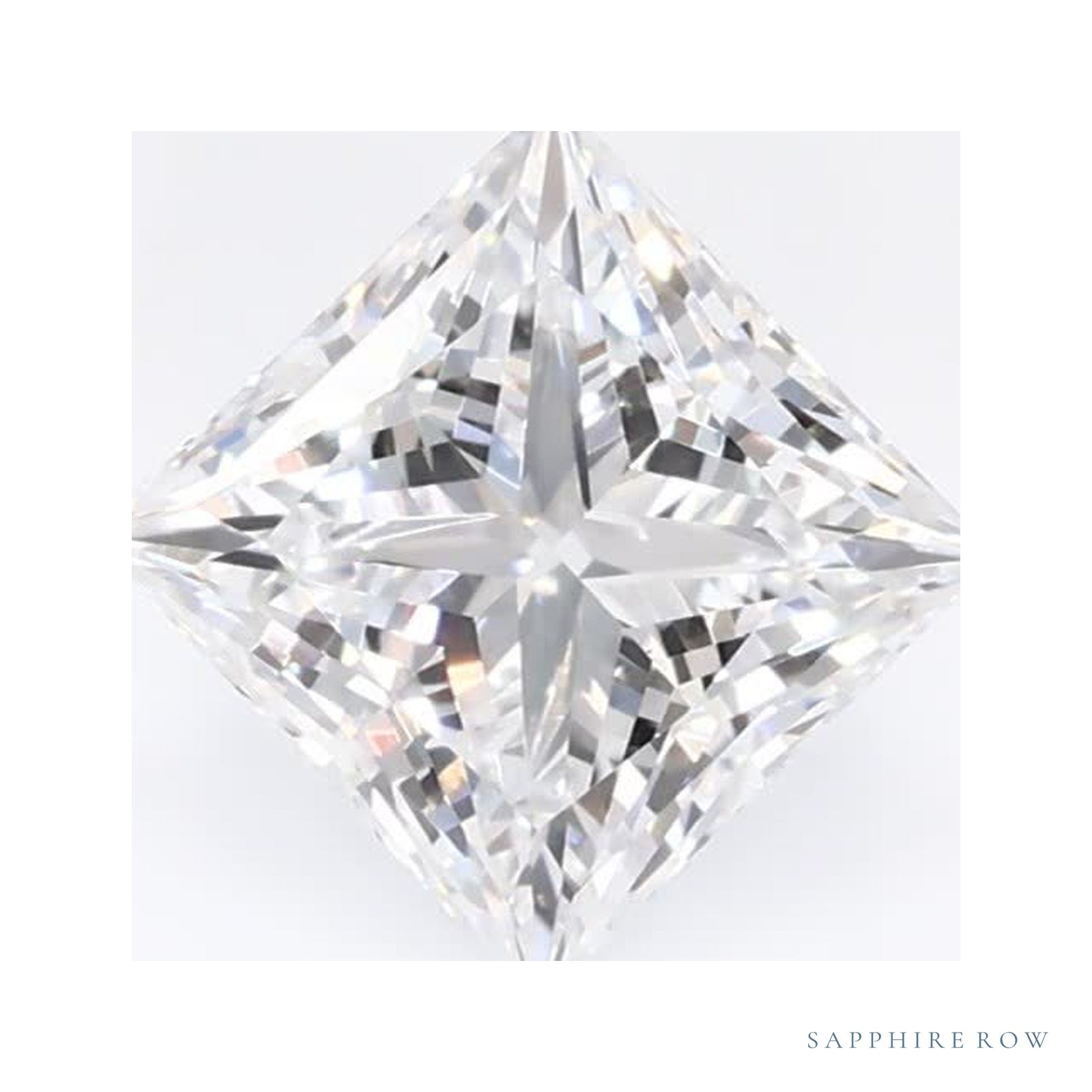 0.97 ct lab-grown diamond, square cut | Sapphire Row · cut4