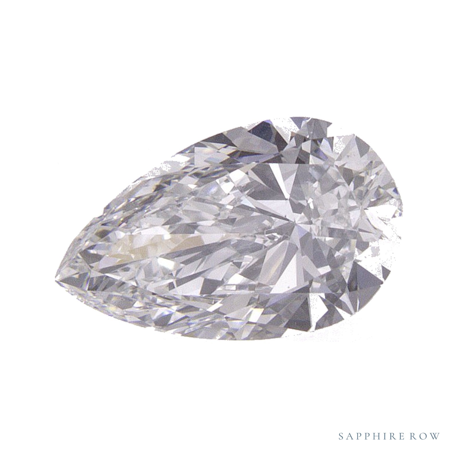 0.90 ct Natural Diamond – E SI1 – Pear Cut – GIA Certified — Sapphire Row · cut4