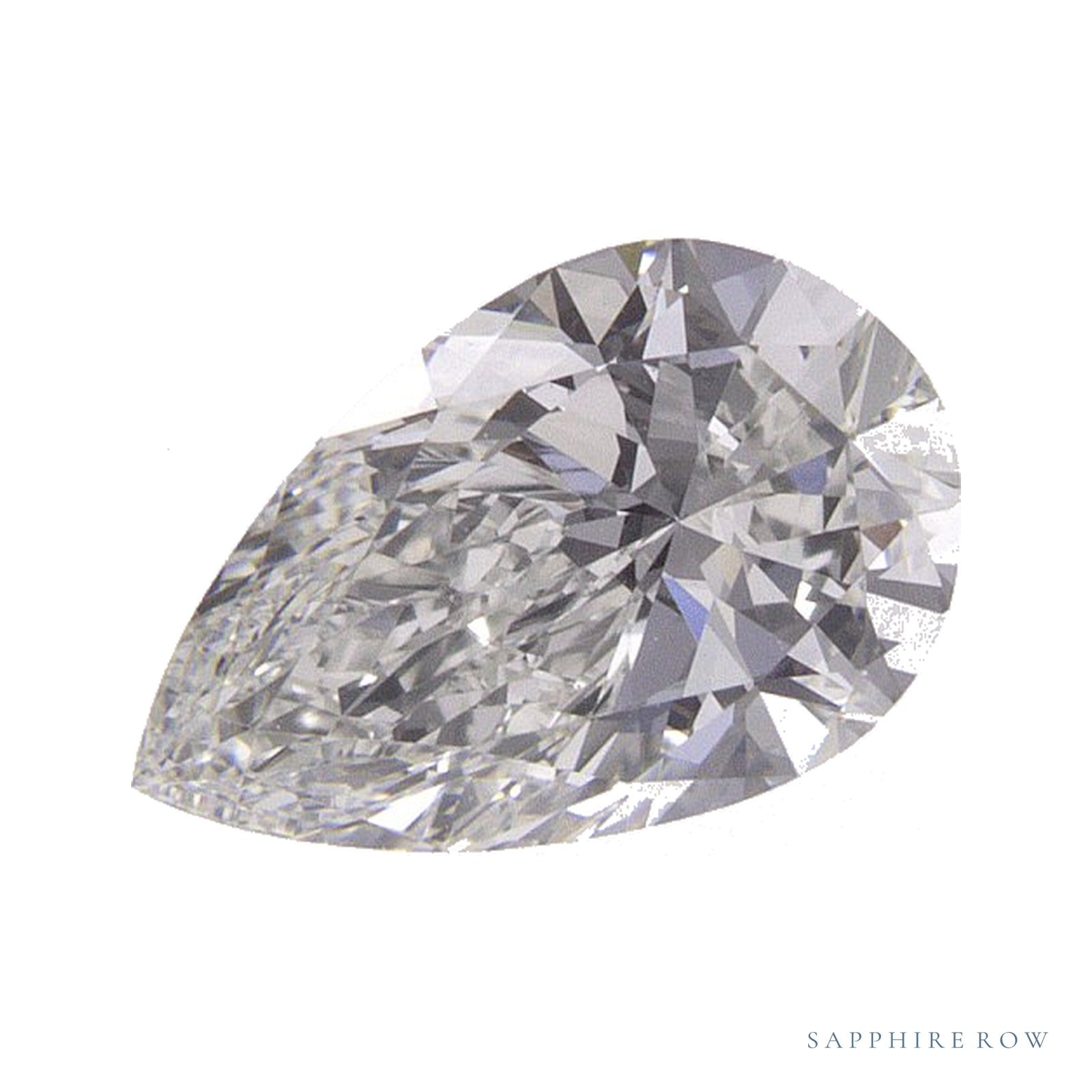 0.90 ct Natural Diamond – H VS2 – Pear Cut – GIA Certified — Sapphire Row · cut4