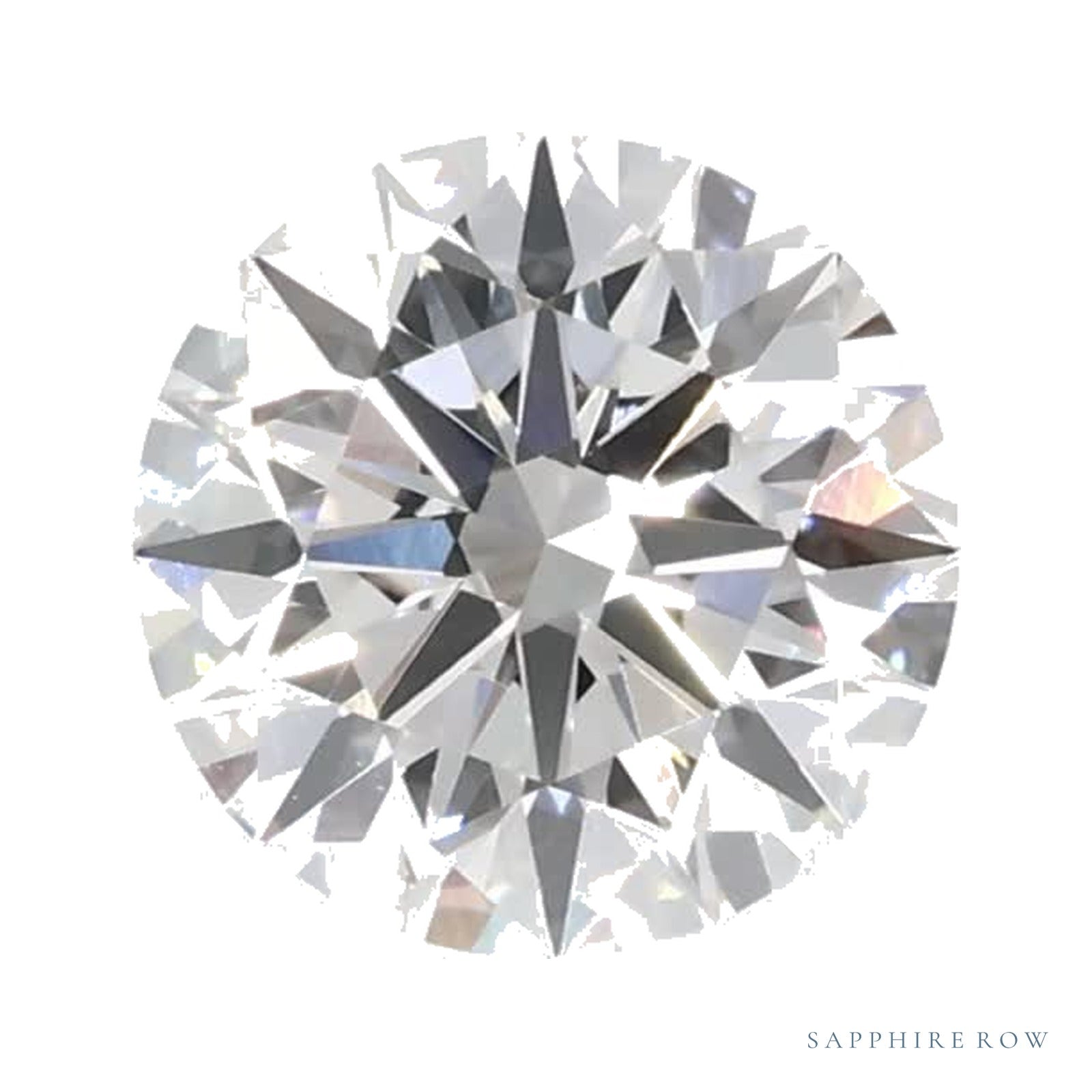 0.77 ct lab-grown diamond, round cut | Sapphire Row · cut4