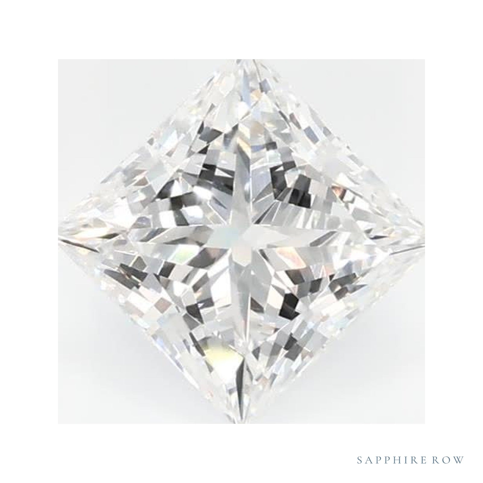 0.76 ct lab-grown diamond, square cut | Sapphire Row · cut4
