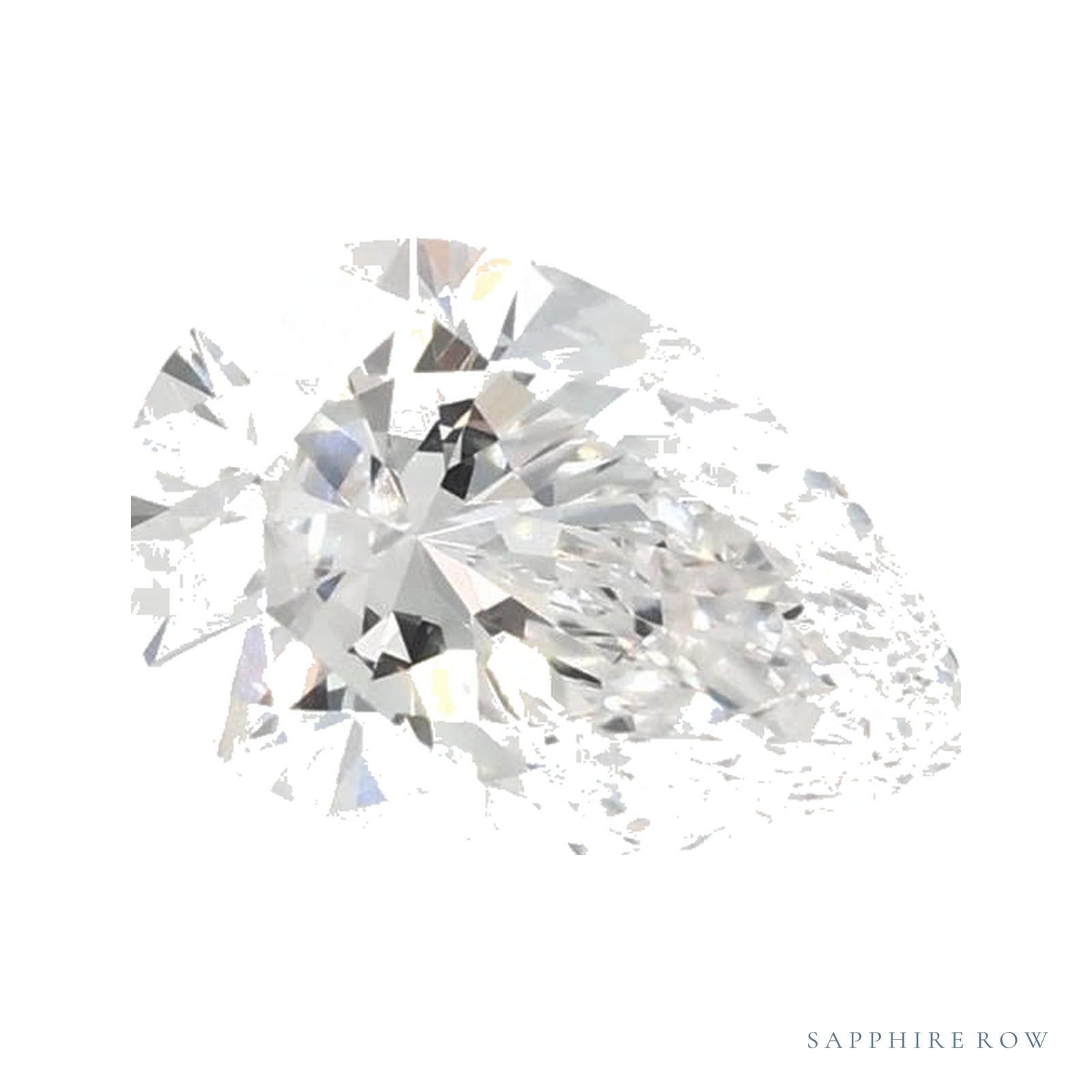 0.74 ct Lab-Grown Diamond – E VVS2 – Pear Cut – GCAL Certified — Sapphire Row · cut4